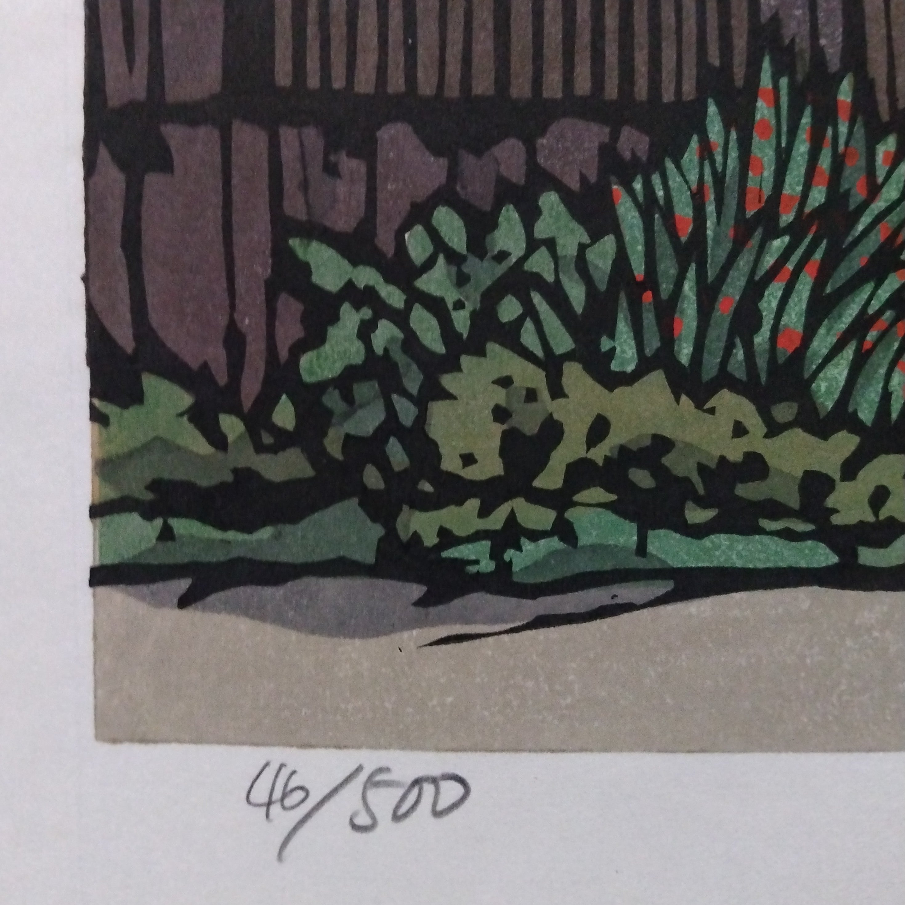 Woodblock Print by Katsuyuki Nishijima, "Aburahi in Spring" (Aburahi no Haru)