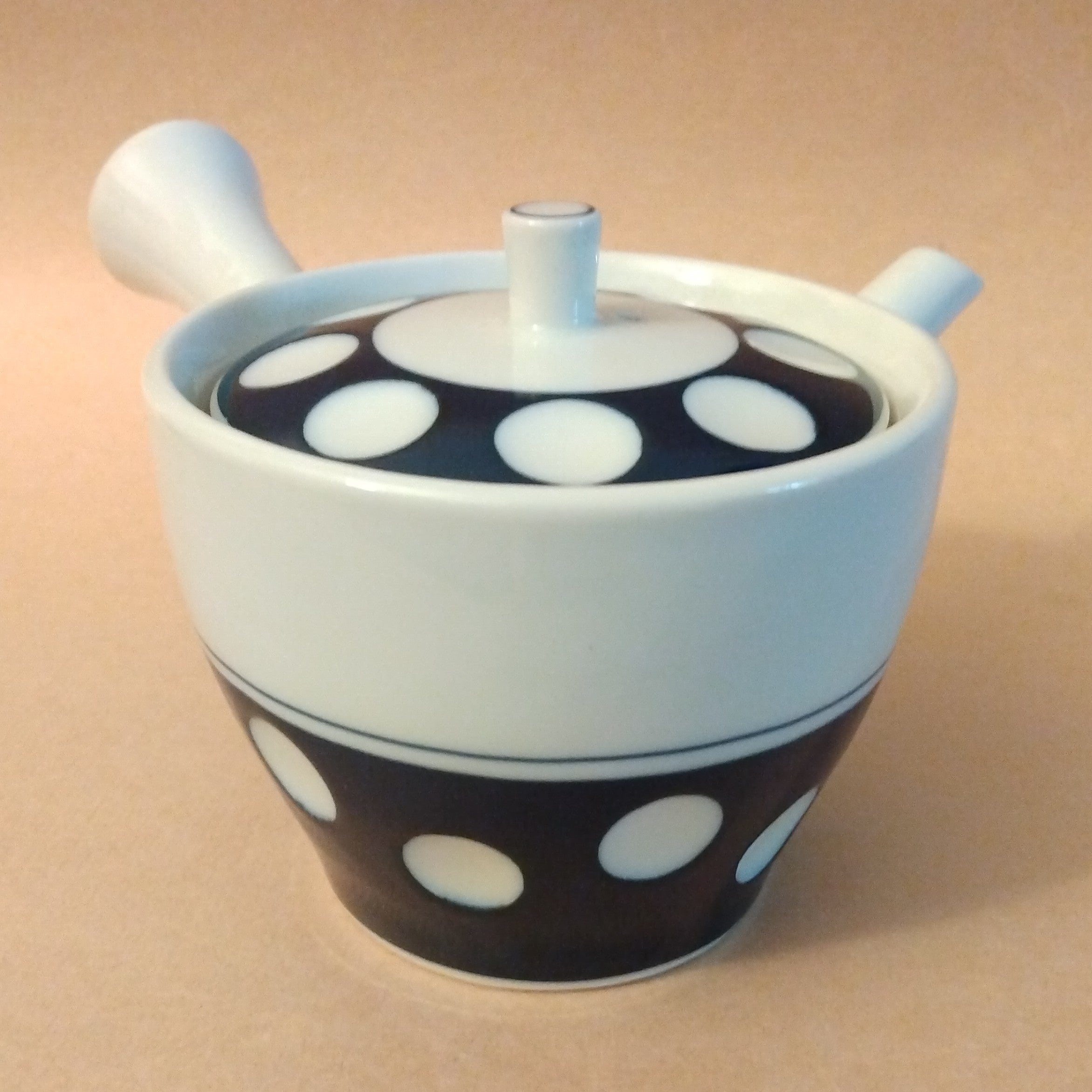 Arita-yaki "Mizutama" (Water Drop) Pattern Kyusu and 2 Cups, 300cc(10.1oz)