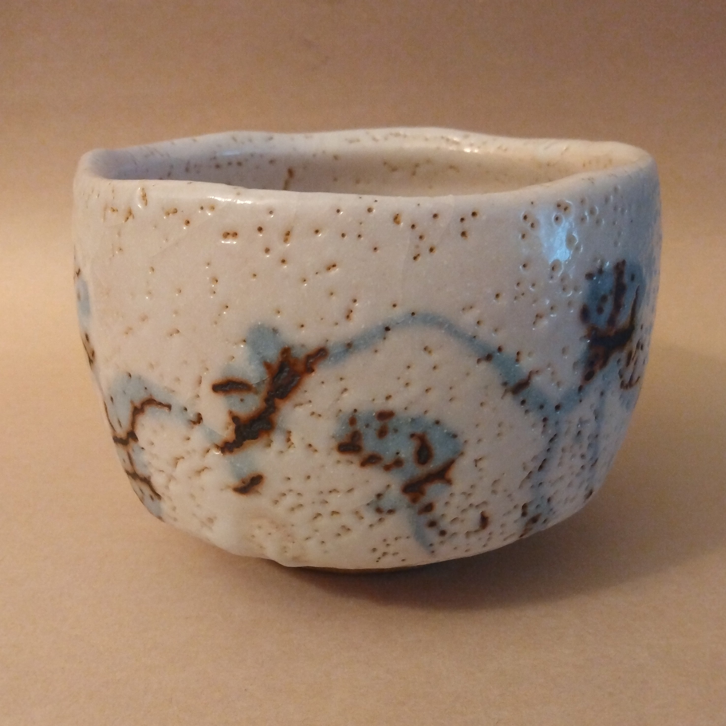 E-Shino Matcha Chawan, Tea Bowl, by Sato Jyuzo