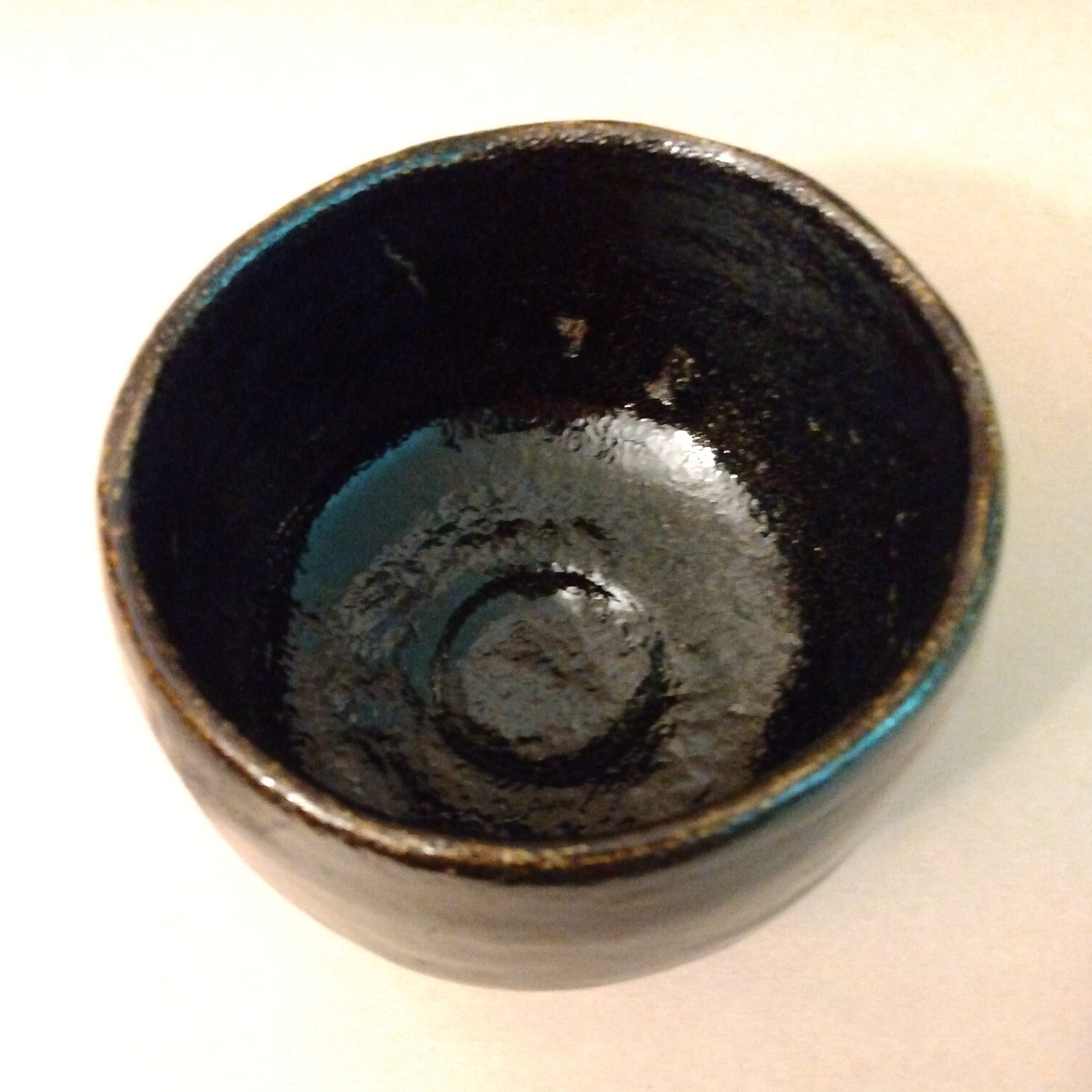 Black Raku Tea Bowl, Matcha Chawan, by George Gledhill