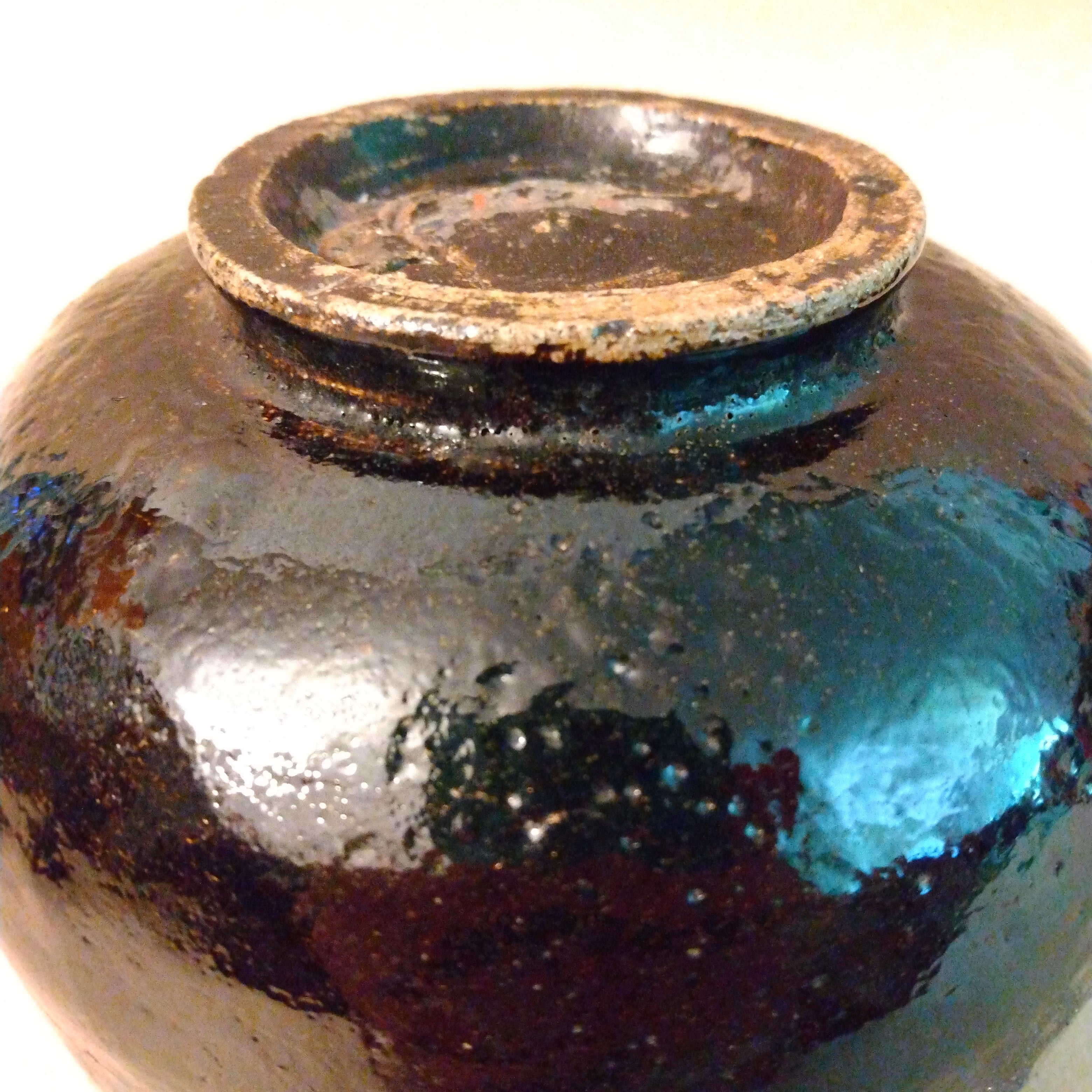 Black Raku Tea Bowl, Matcha Chawan, by George Gledhill