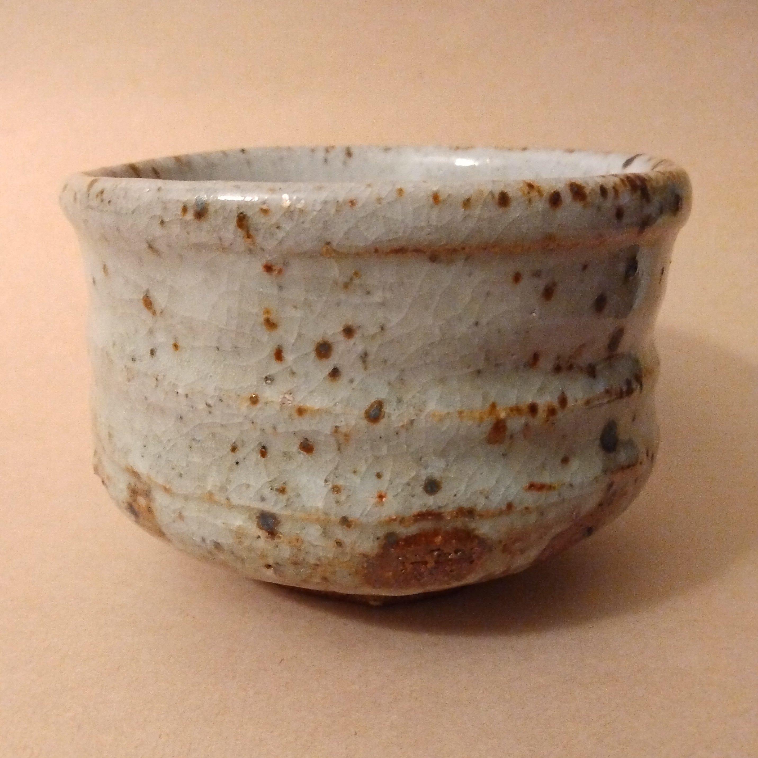 Shino Glaze Tea Bowl, Matcha Chawan by George Gledhill