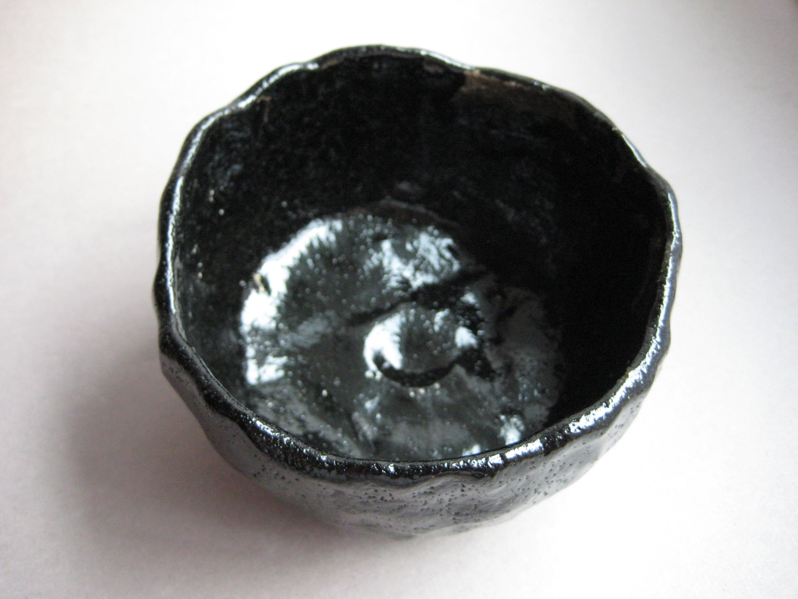 Tea Bowl, Matcha Chawan, Black Raku, George Gledhill