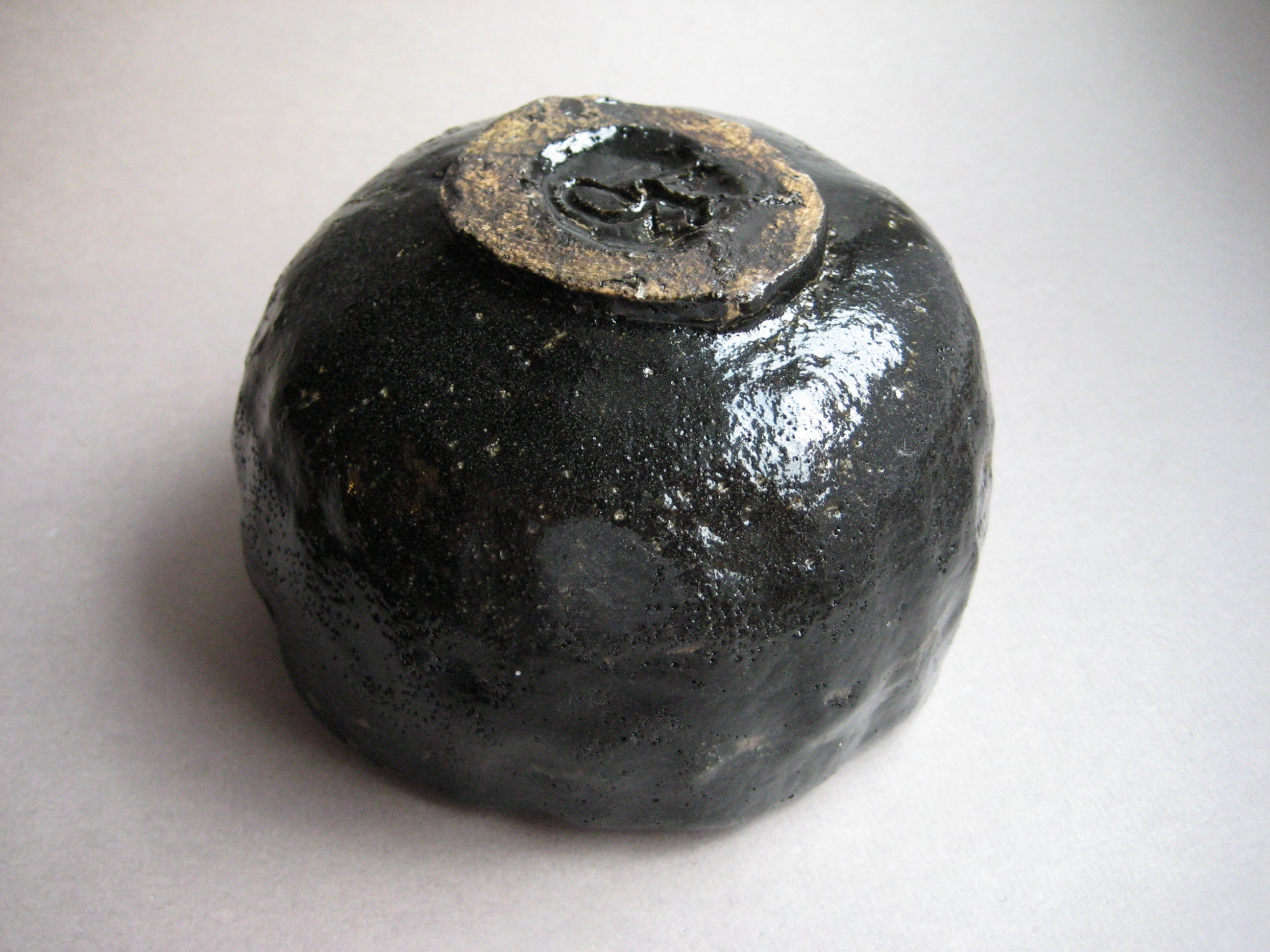 Tea Bowl, Matcha Chawan, Black Raku, George Gledhill