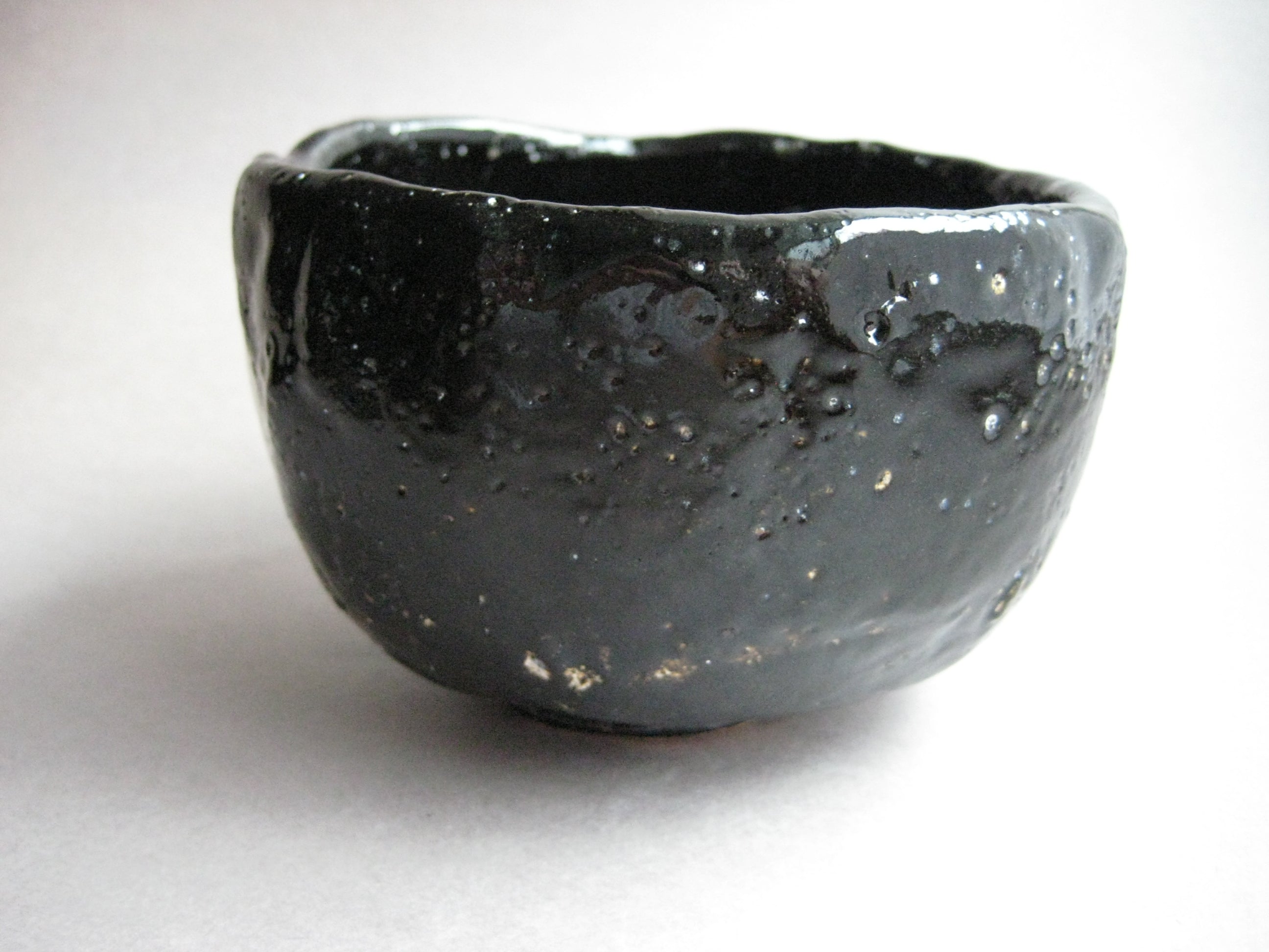 Tea Bowl, Matcha Chawan, Black Raku, George Gledhill