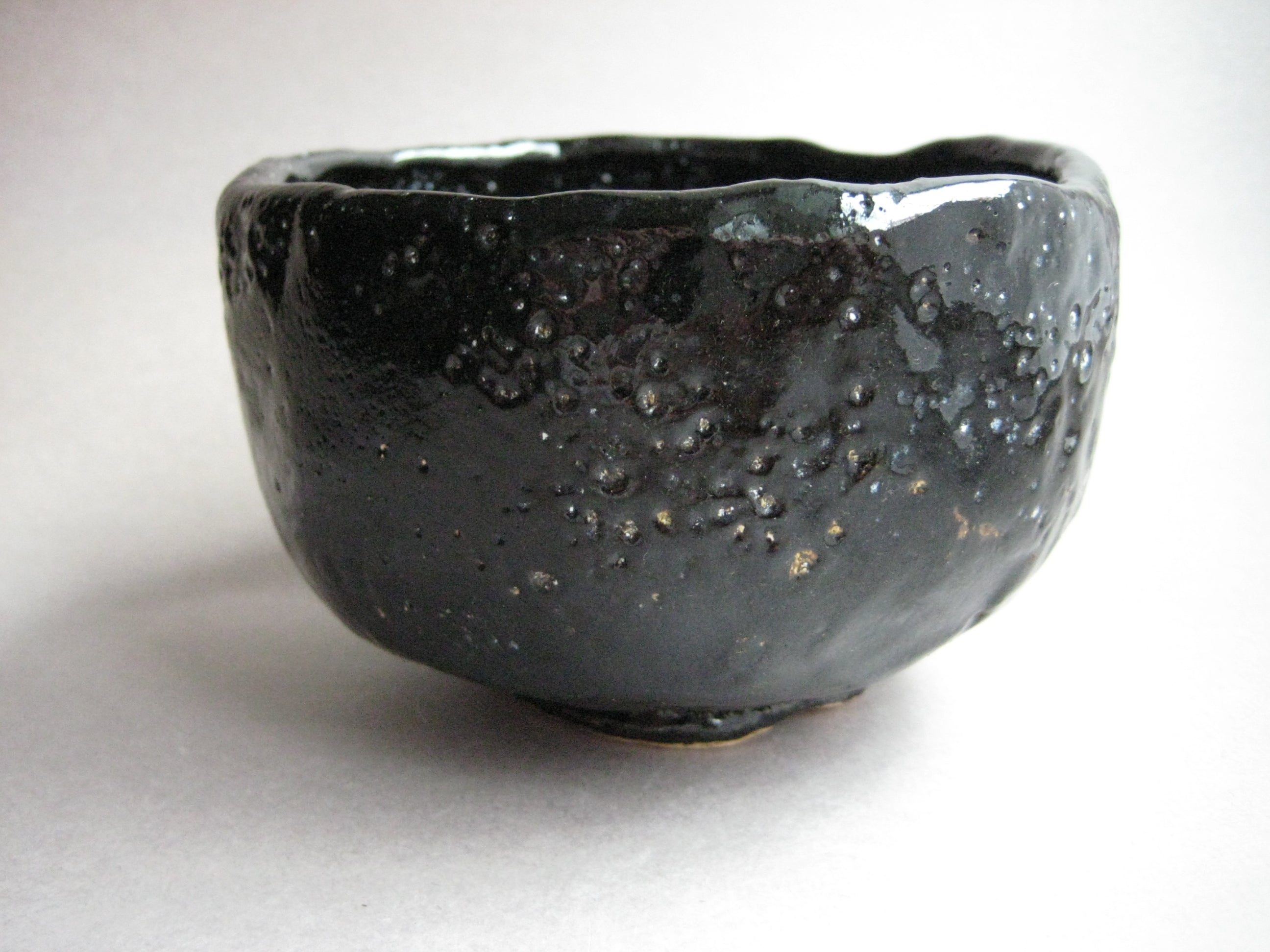 Tea Bowl, Matcha Chawan, Black Raku, George Gledhill