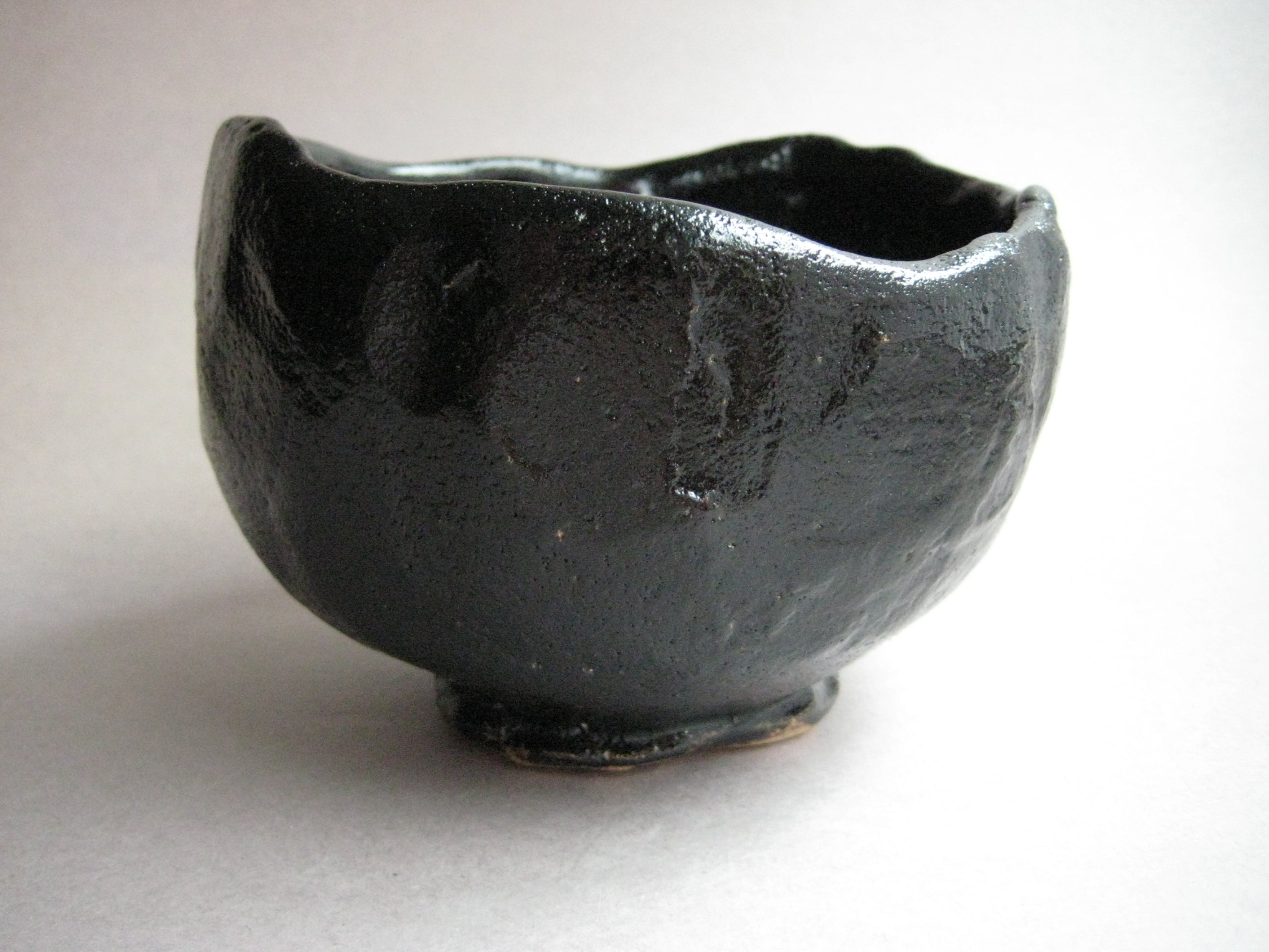 Tea Bowl, Matcha Chawan, Black Raku, George Gledhill