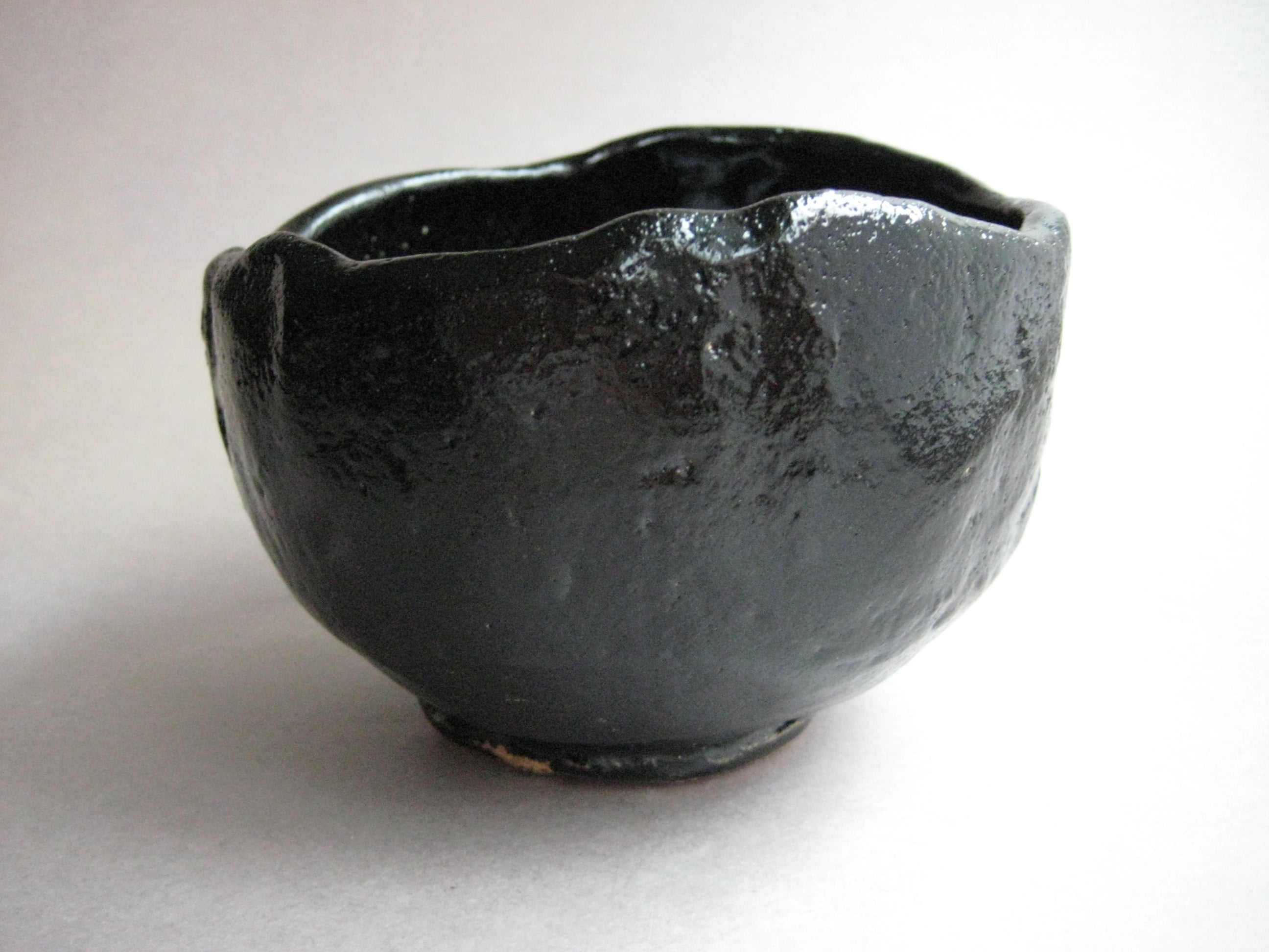 Tea Bowl, Matcha Chawan, Black Raku, George Gledhill