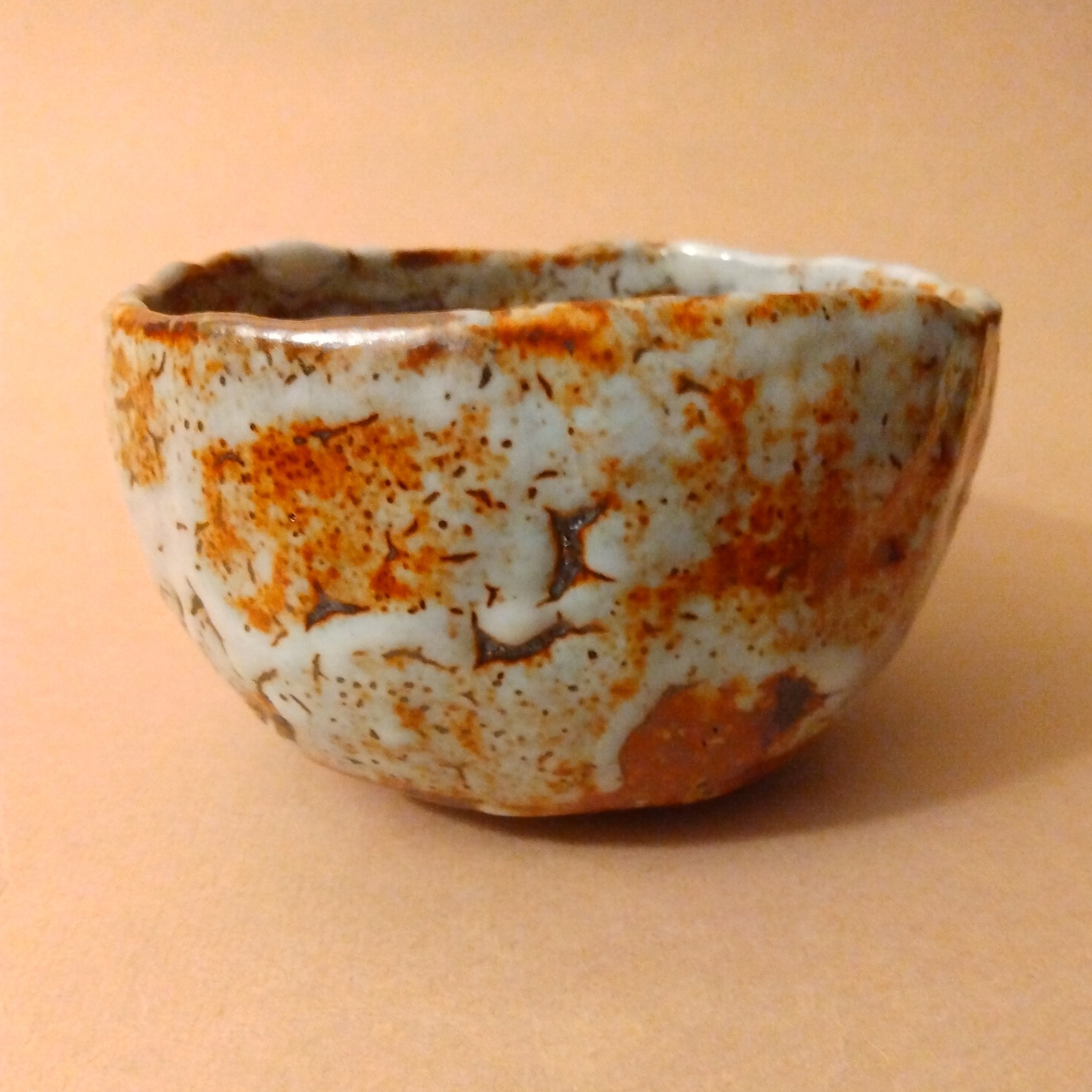 Shino Glaze Tea Bowl, Matcha Chawan by George Gledhill