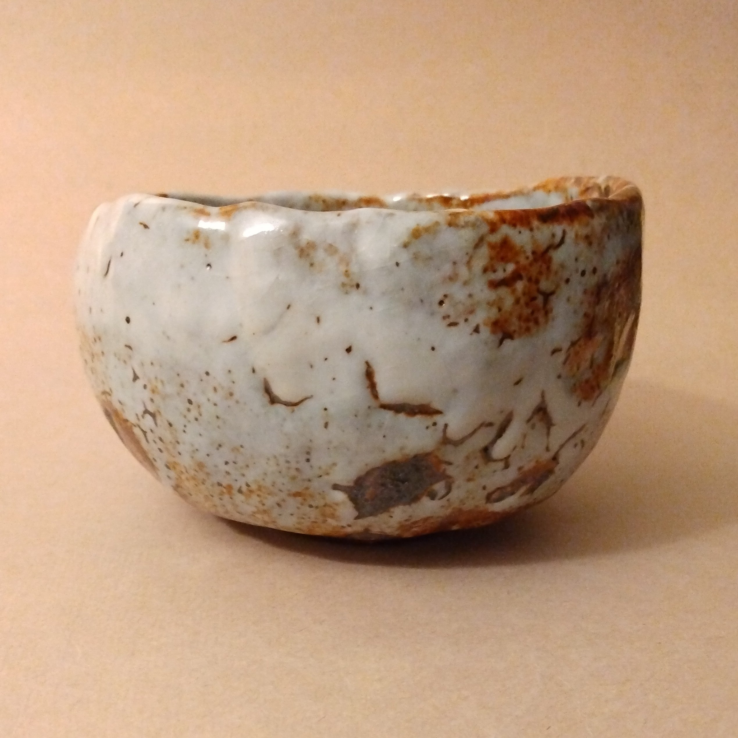 Shino Glaze Tea Bowl, Matcha Chawan by George Gledhill