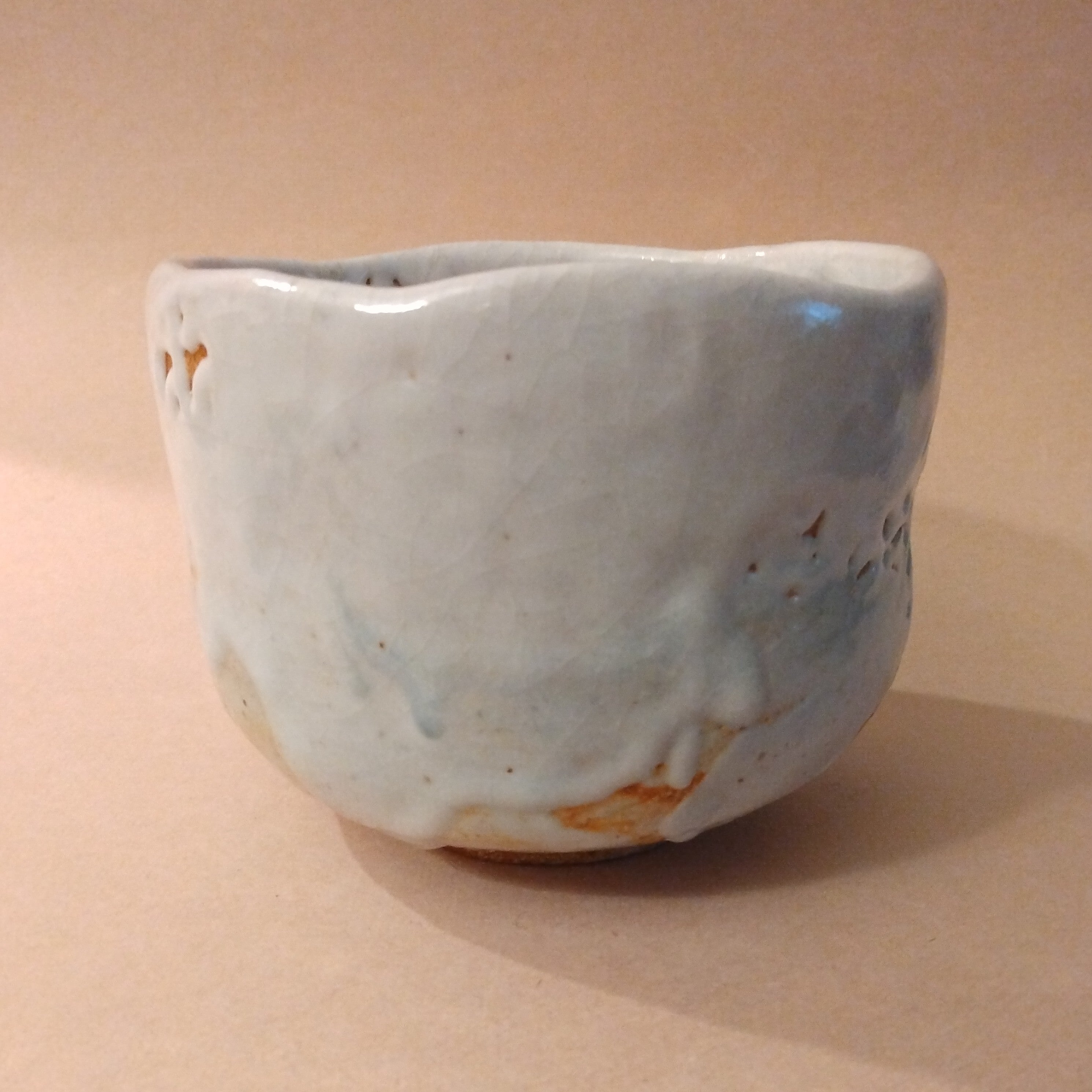 Shino Glaze Tea Bowl, Matcha Chawan by George Gledhill