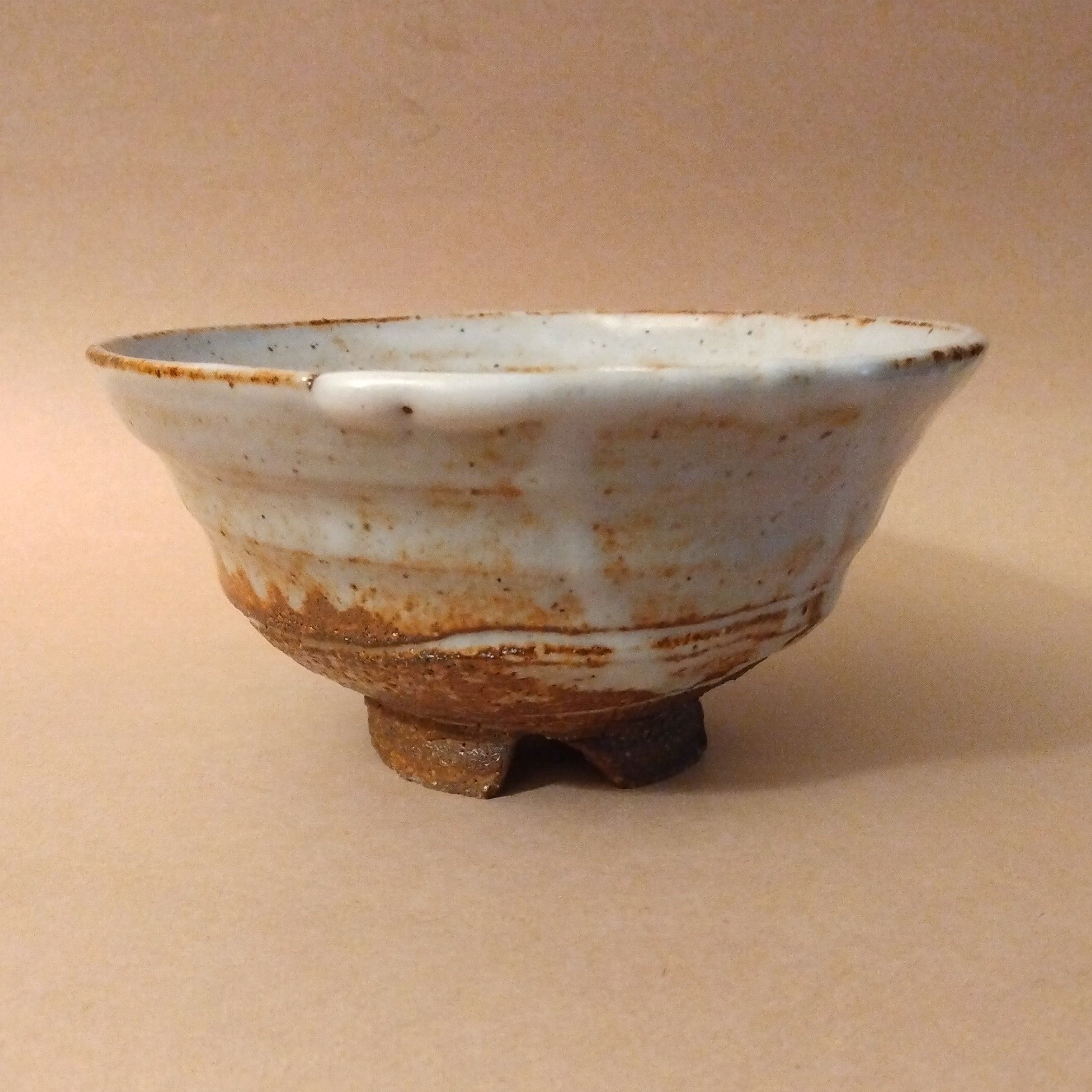 Wood-fired Shino Glaze Bowl, by George Gledhill