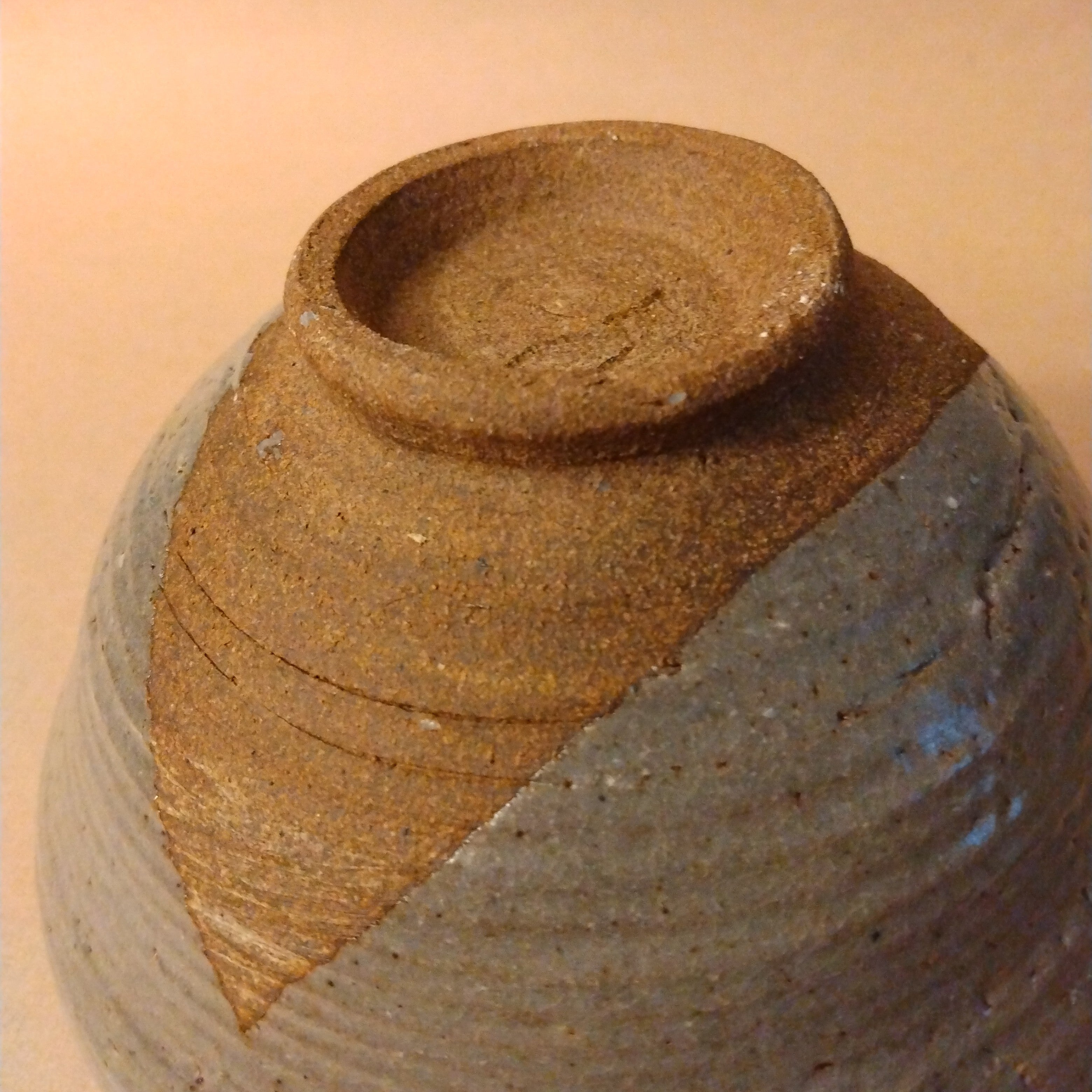 Gray Shino Glaze Tea Bowl, Matcha Chawan by George Gledhill