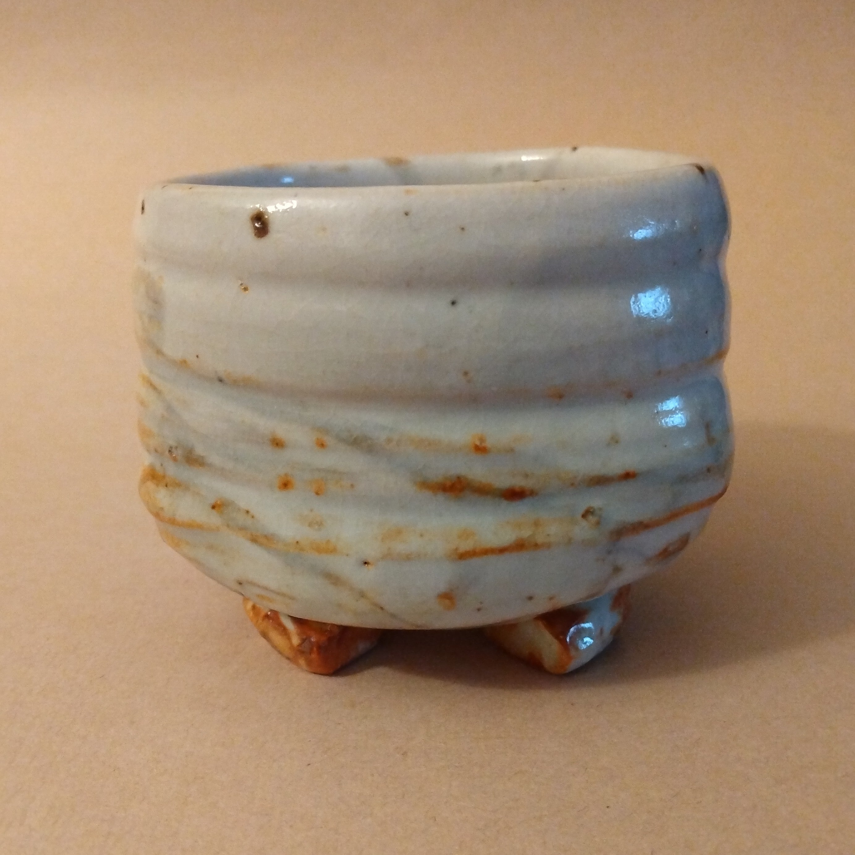 Shino Glaze Sake or Tea Cup, by George Gledhill