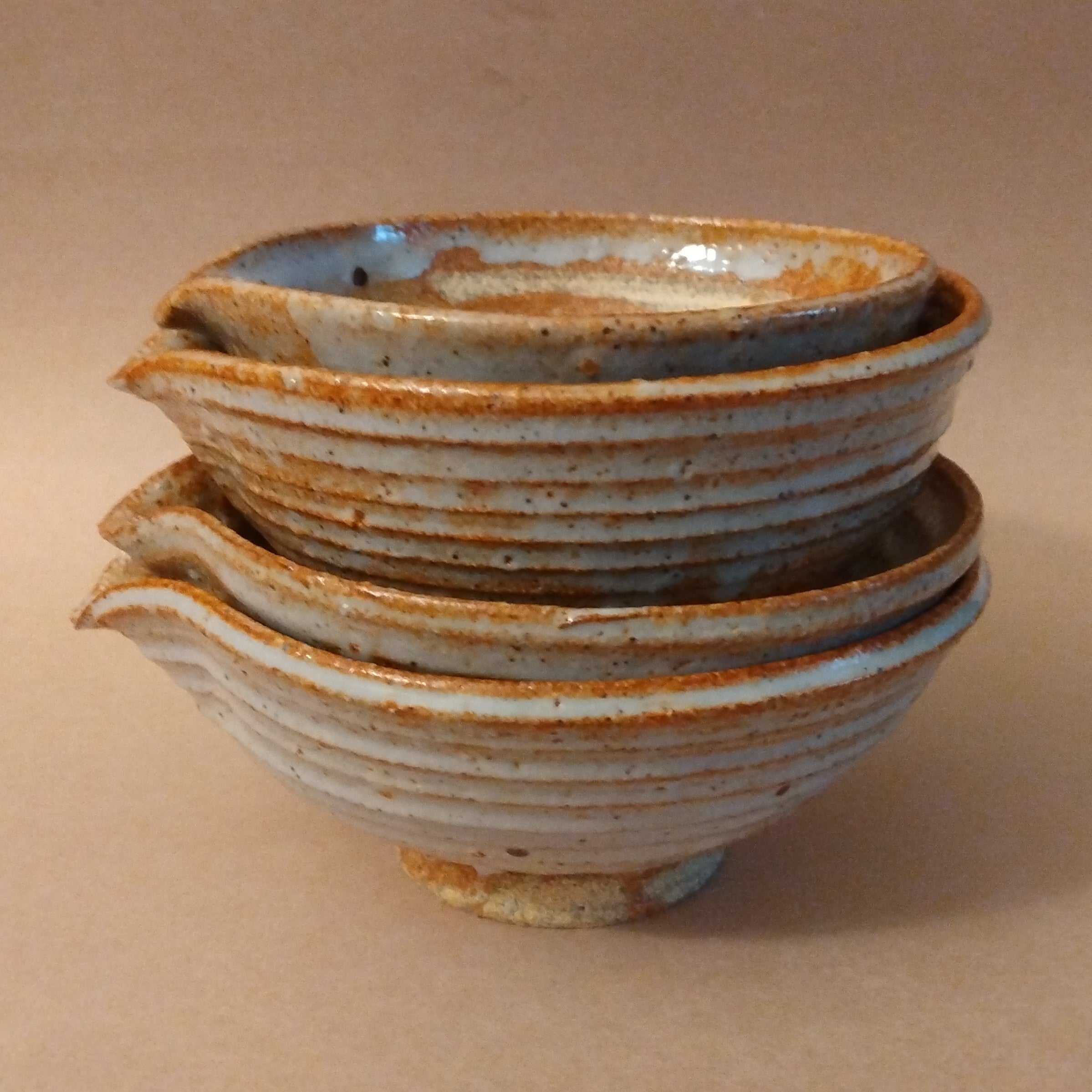 Set of 4 Katakuchi, Spouted Bowls, by George Gledhill