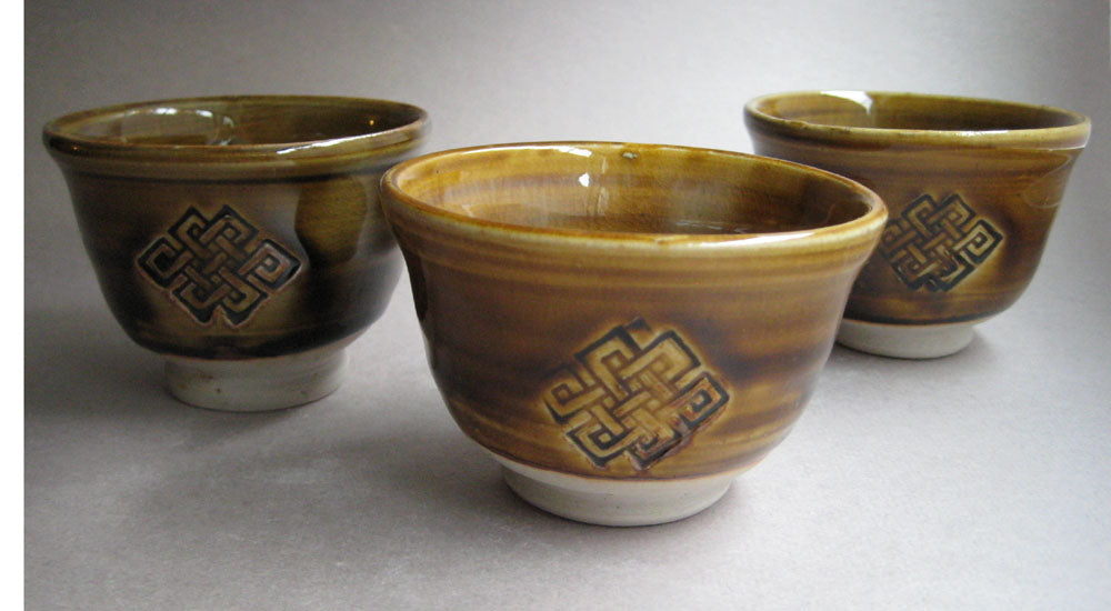 Tea, Sake, or Whisky Cups with Infinity Knot by George Gledhill