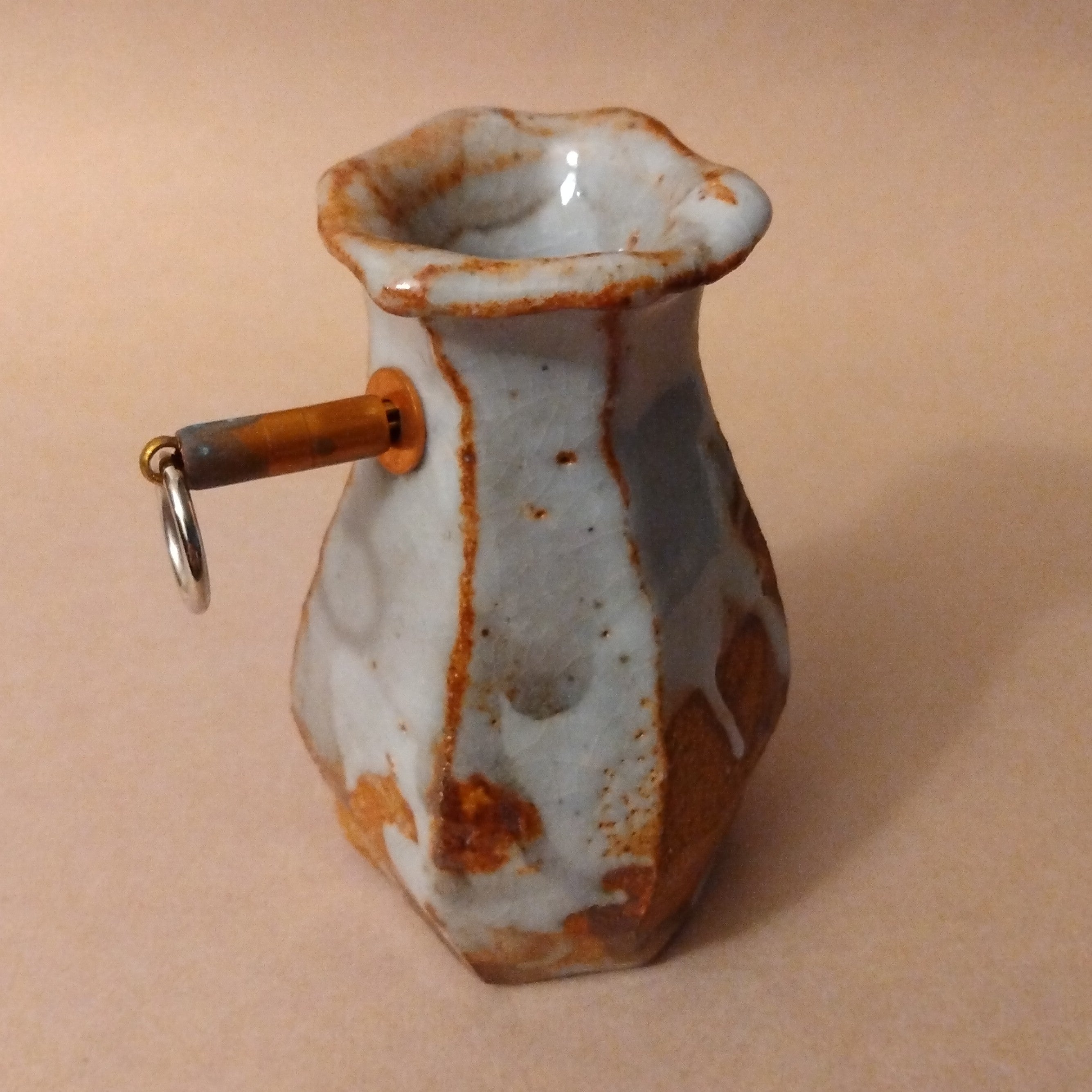 Shino Glaze Vase, by George Gledhill