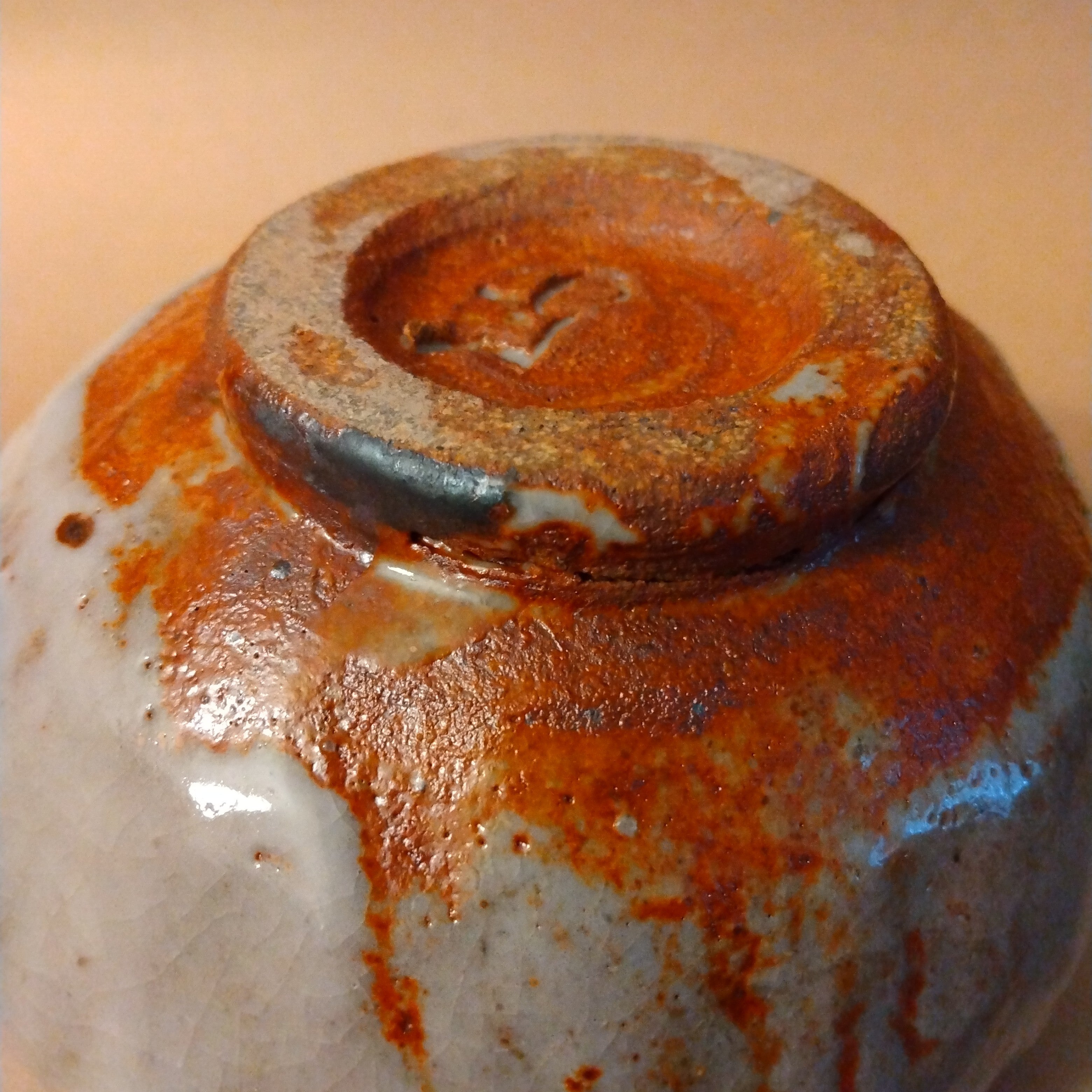 Shino & Ash Glaze Tea Bowl, Matcha Chawan, by George Gledhill