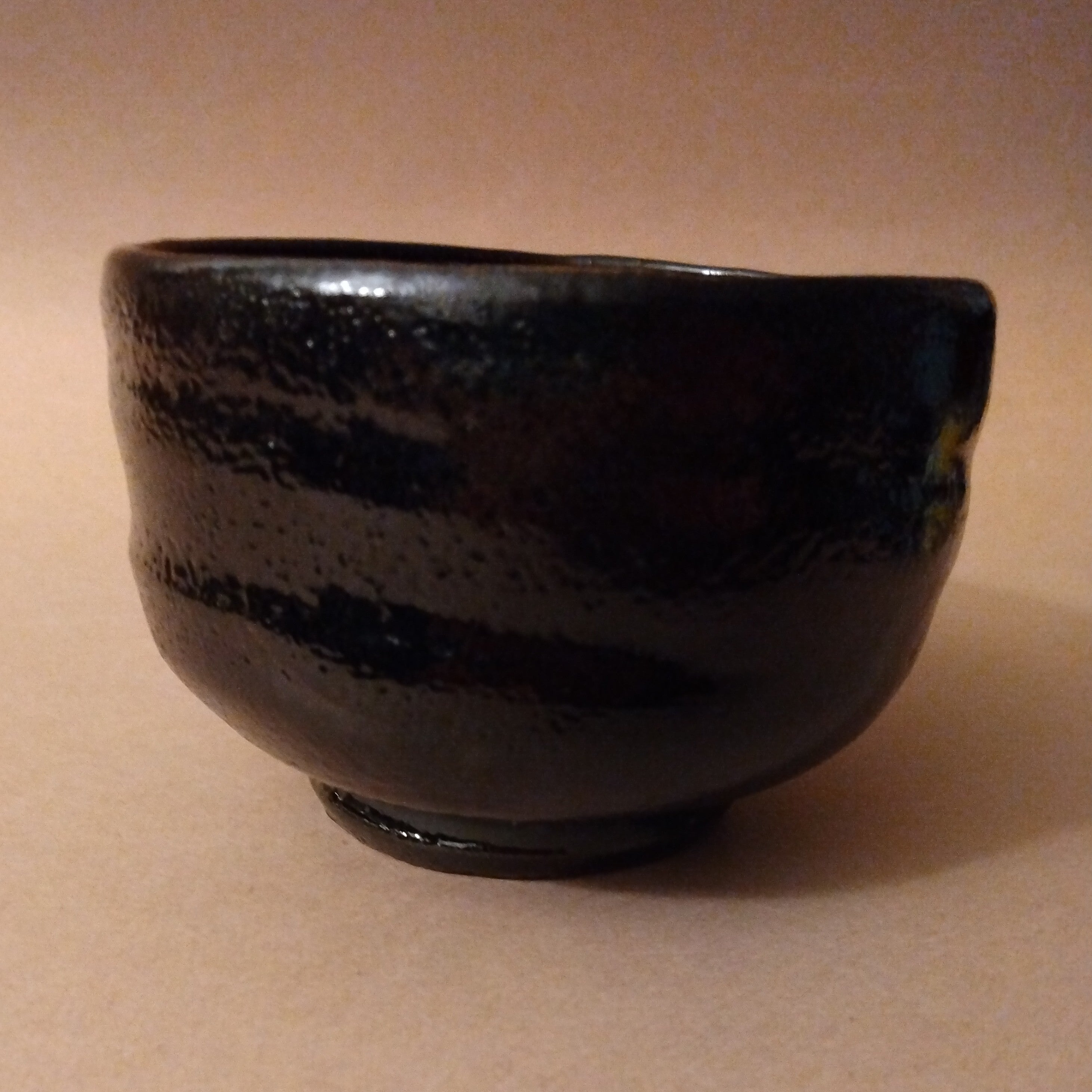 Tea Bowl, Matcha Chawan, Black Raku, George Gledhill