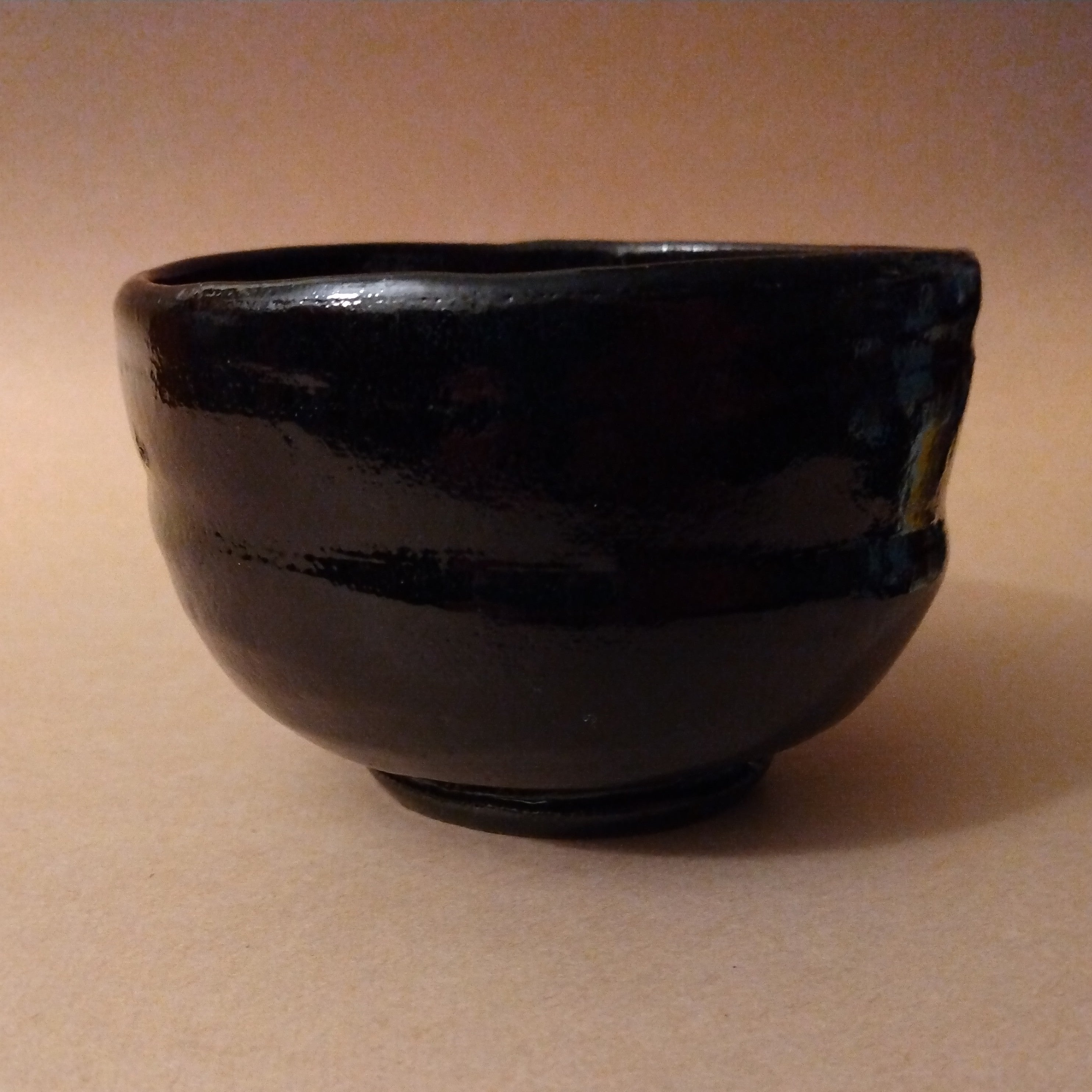 Tea Bowl, Matcha Chawan, Black Raku, George Gledhill