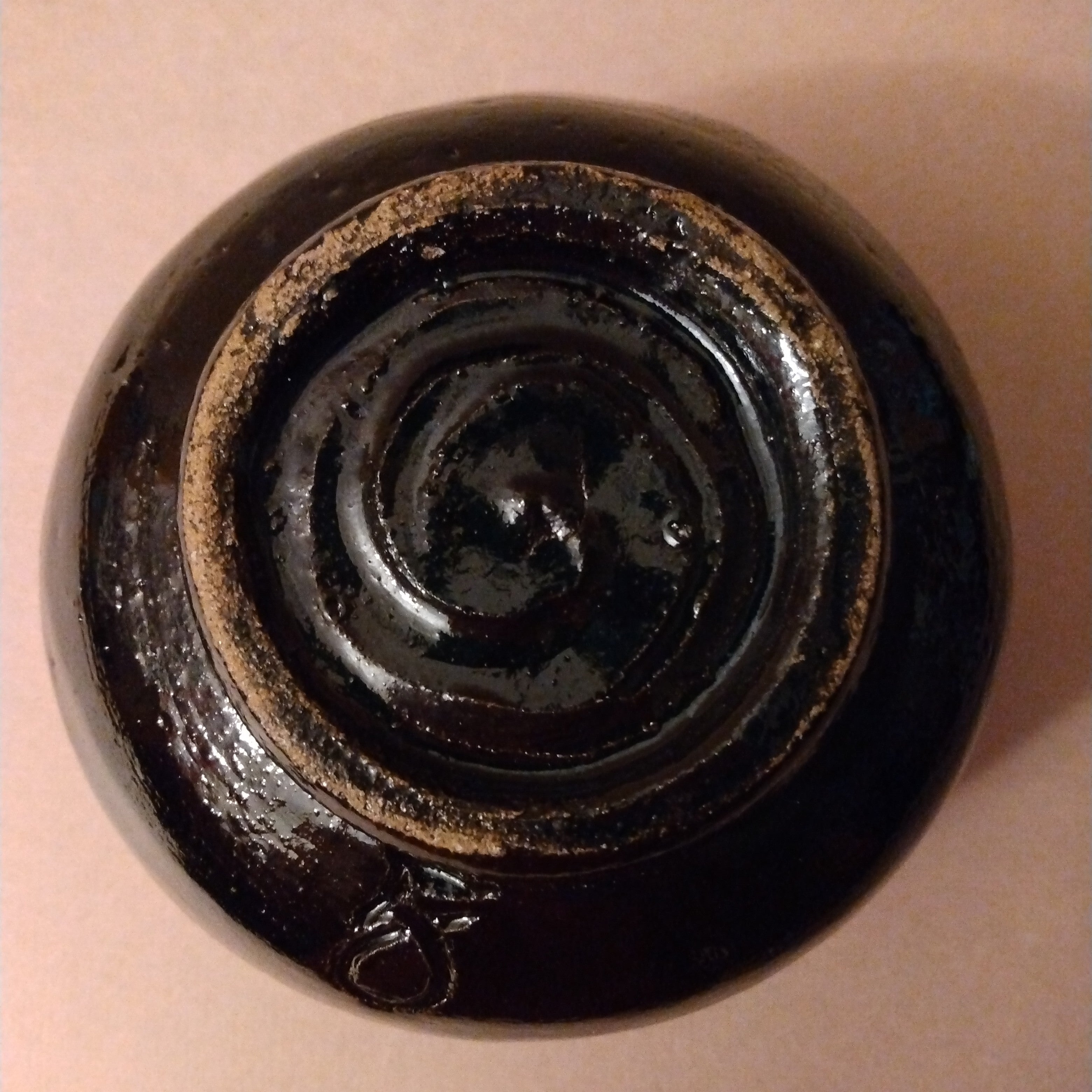 Tea Bowl, Matcha Chawan, Black Raku, George Gledhill