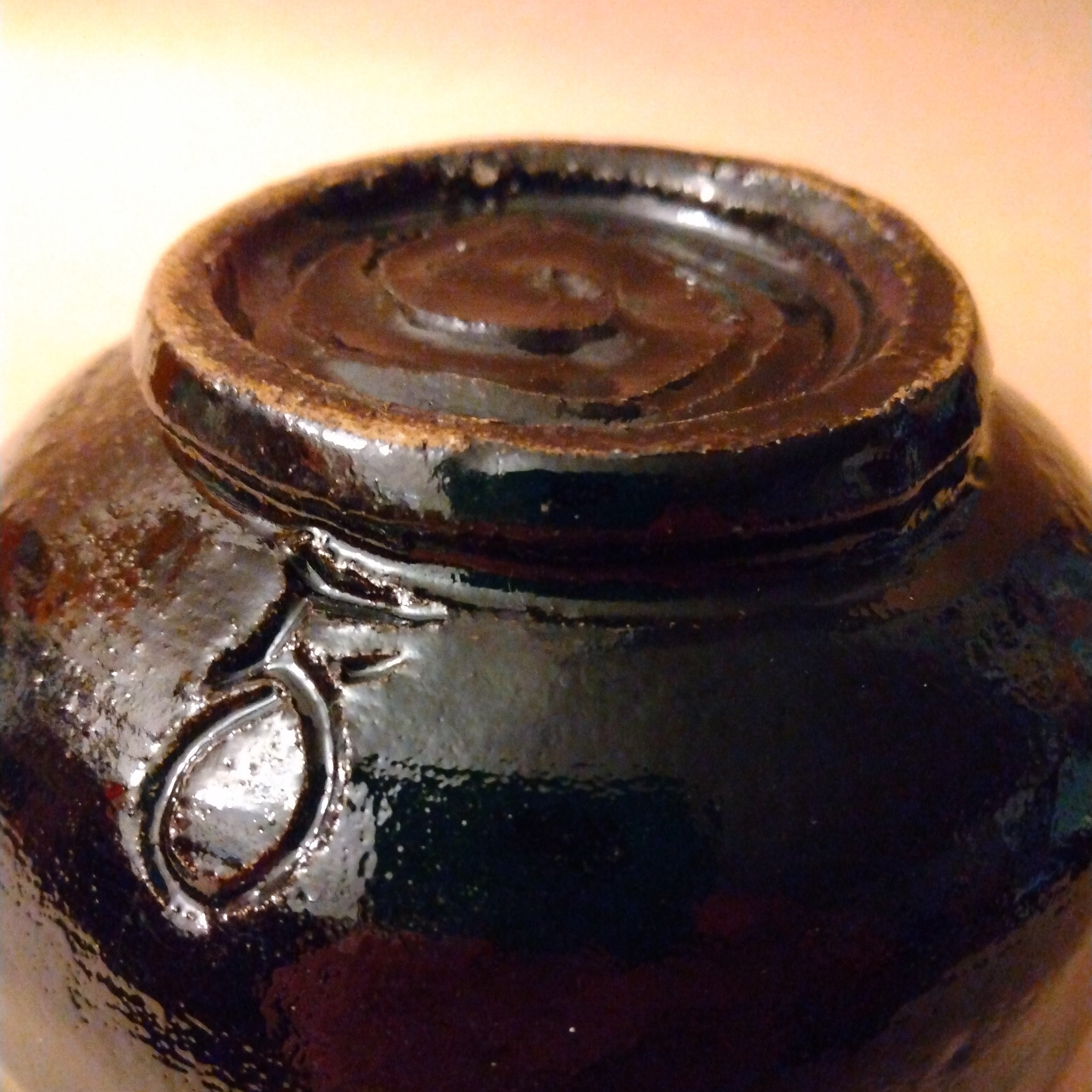Tea Bowl, Matcha Chawan, Black Raku, George Gledhill