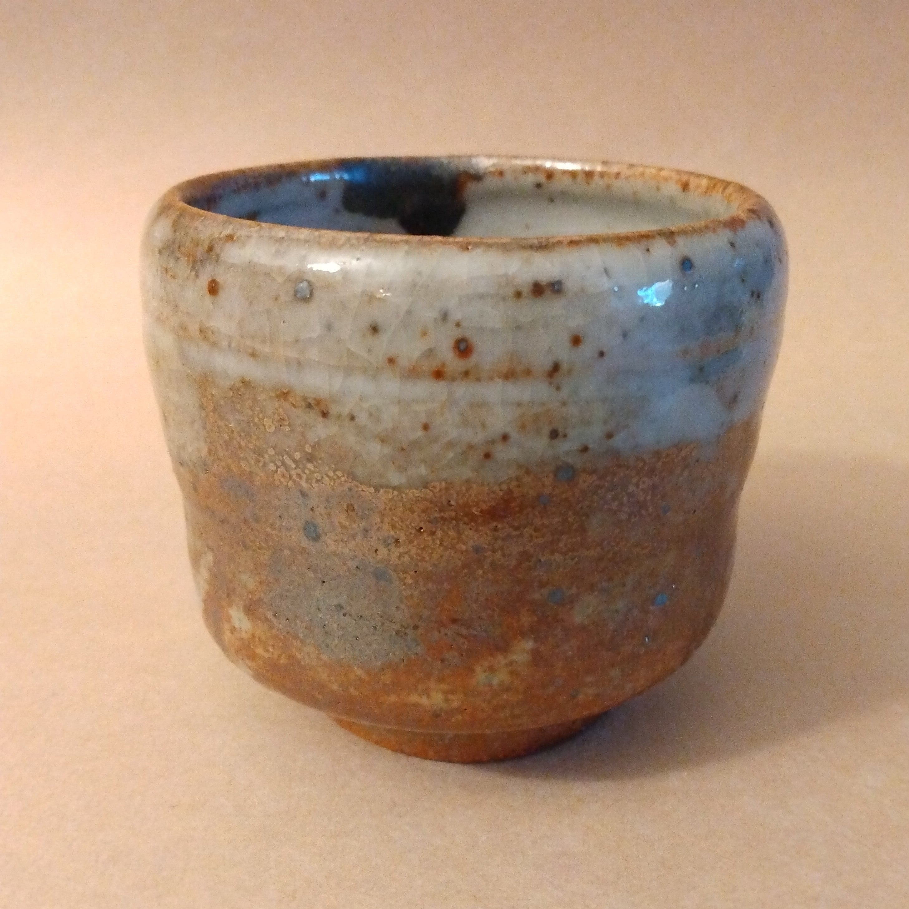 Shino Glaze Tea Cup, Yunomi, by George Gledhill