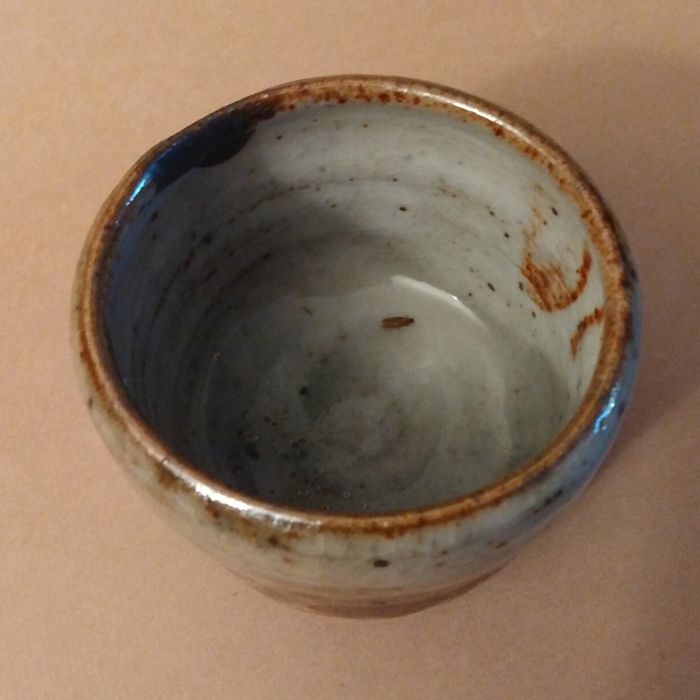 Shino Glaze Tea Cup, Yunomi, by George Gledhill