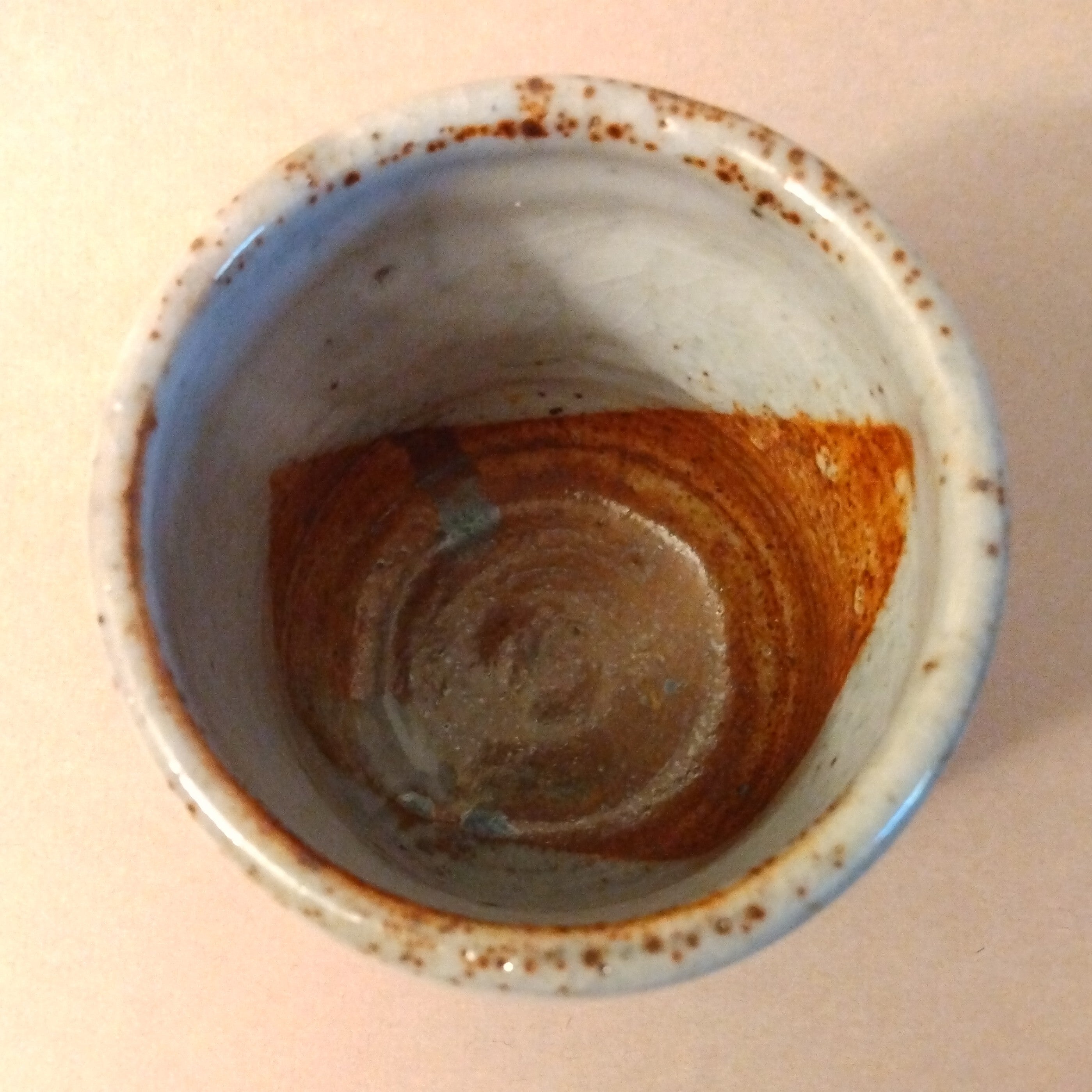 Shino Glaze Tea Cup, Yunomi, by George Gledhill