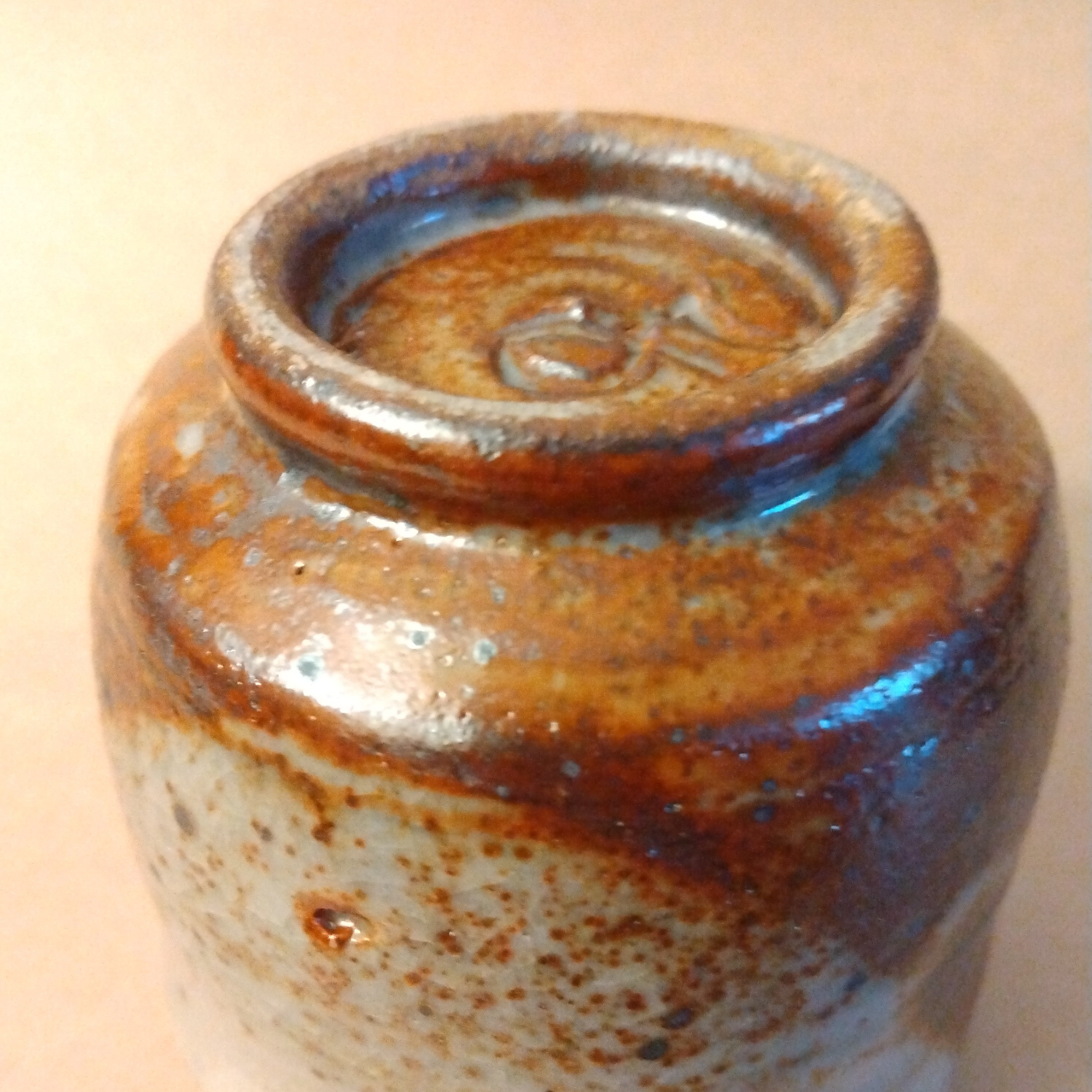 Shino Glaze Tea Cup, Yunomi, by George Gledhill