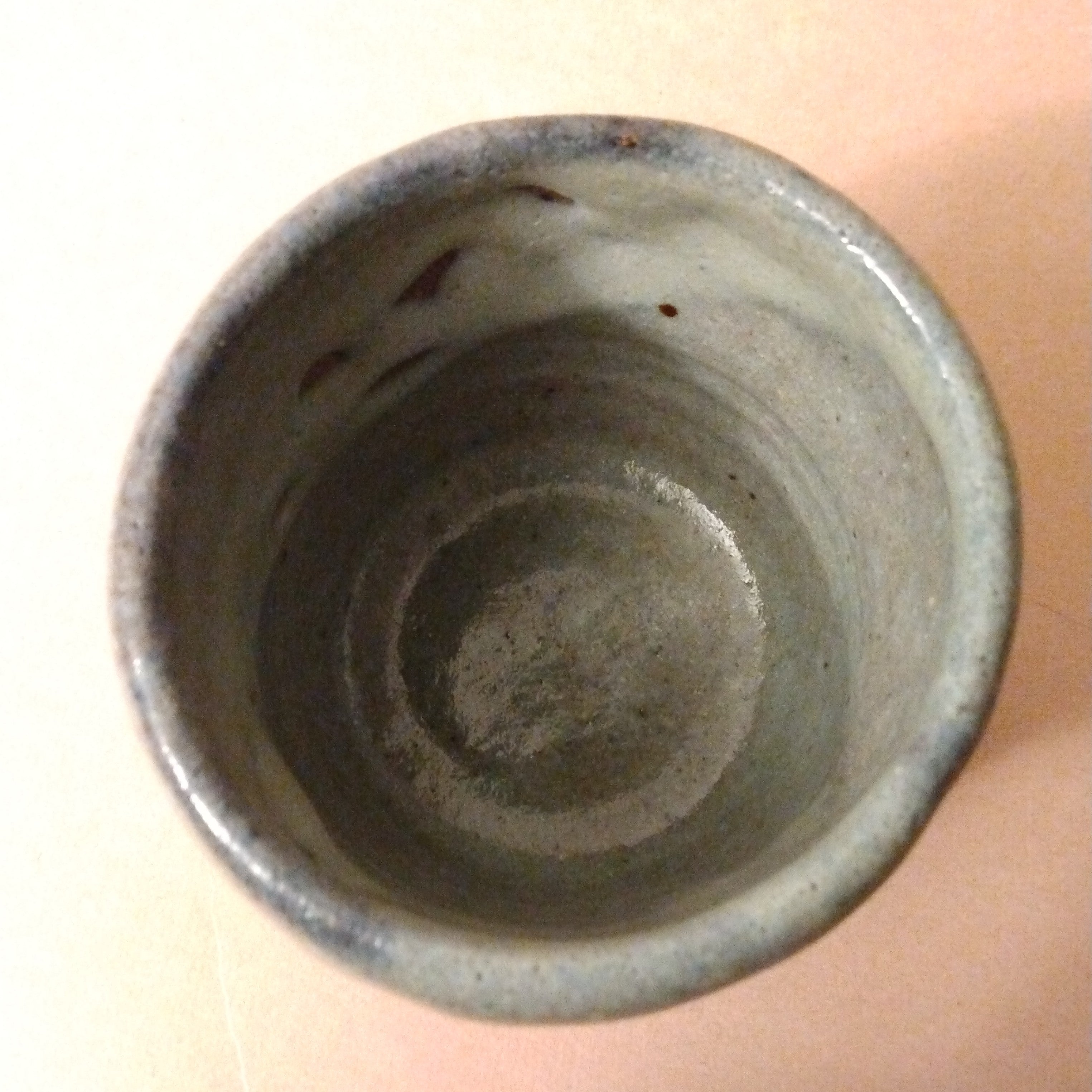 Shino Glaze Tea Cup, Yunomi, by George Gledhill