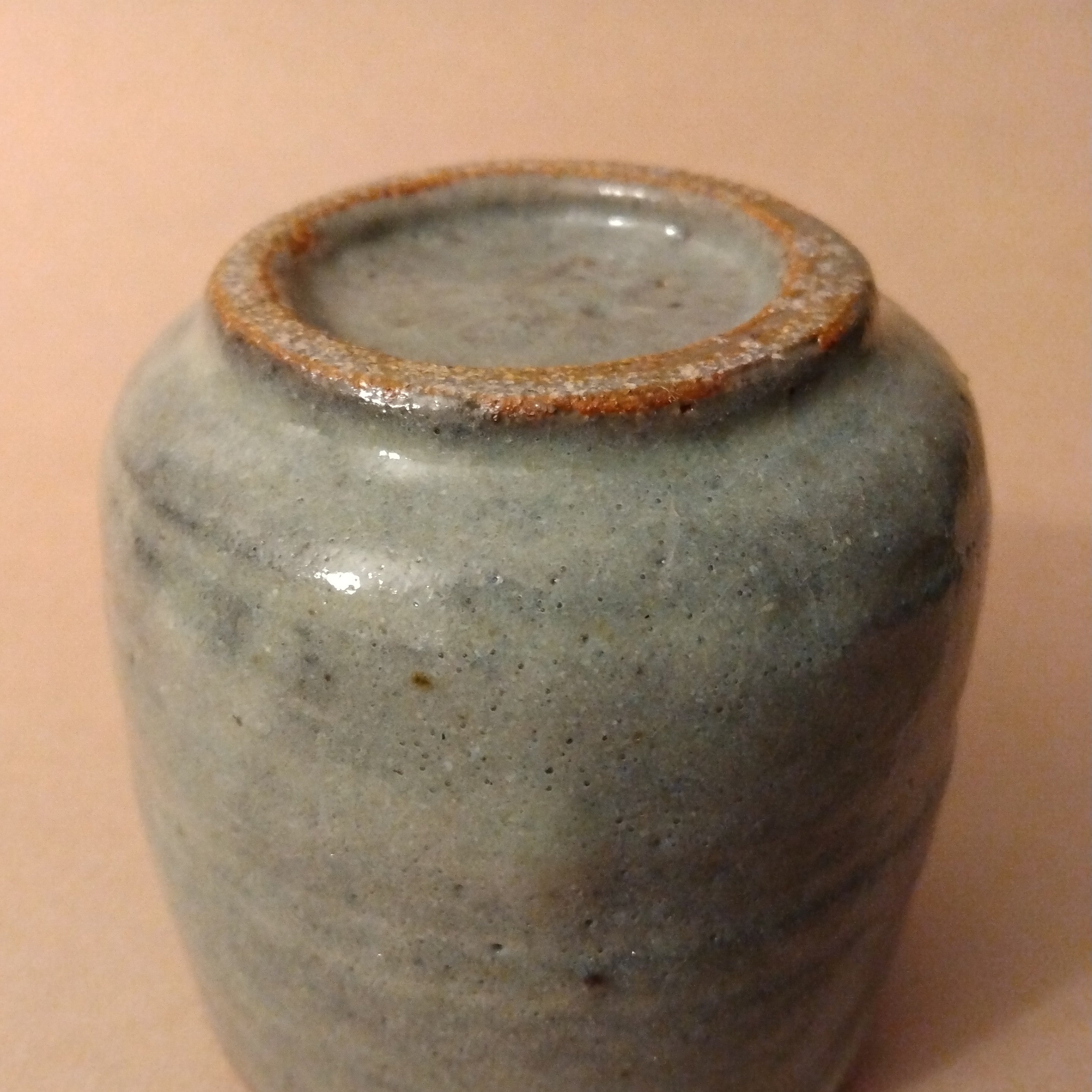 Shino Glaze Tea Cup, Yunomi, by George Gledhill