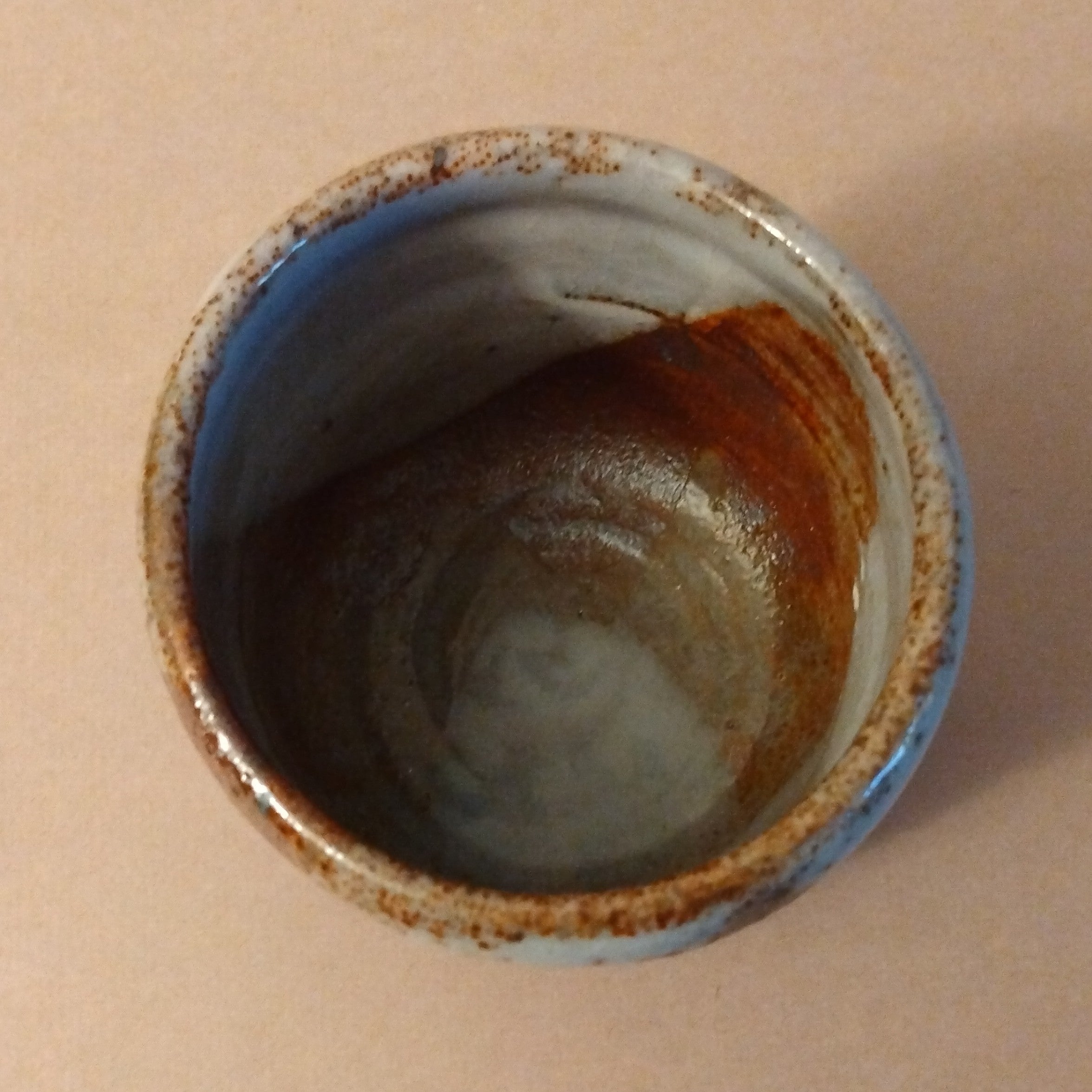 Shino Glaze Tea Cup, Yunomi, by George Gledhill