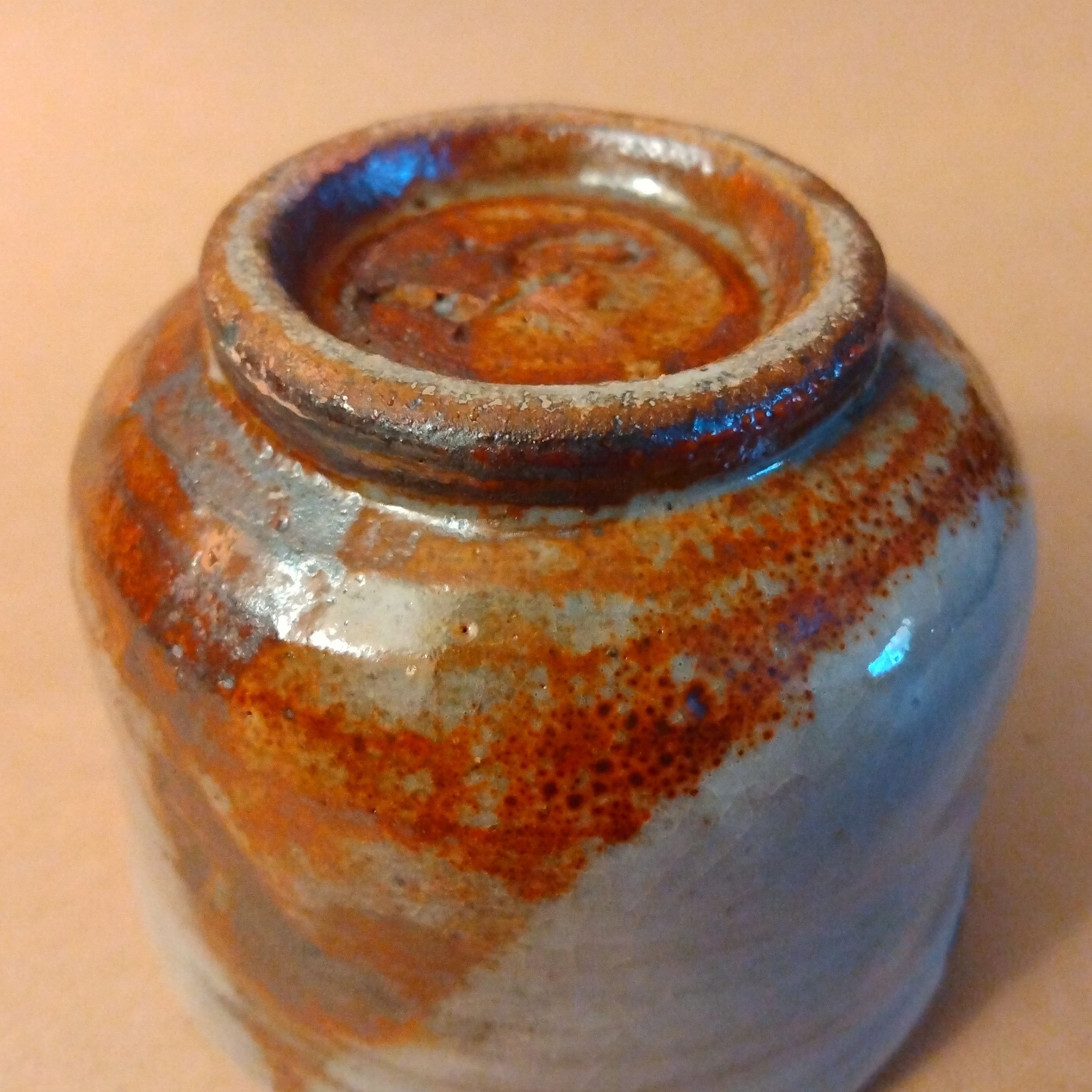 Shino Glaze Tea Cup, Yunomi, by George Gledhill