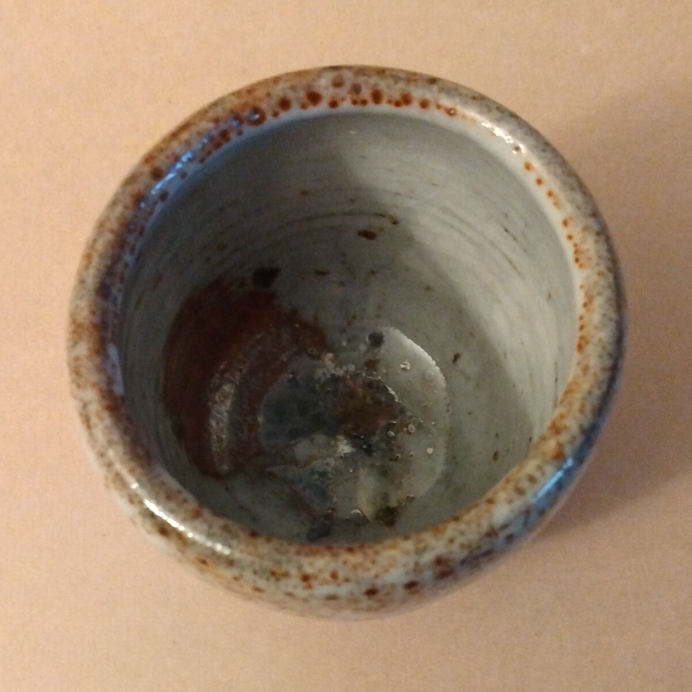 Shino Glaze Tea Cup, Yunomi, by George Gledhill