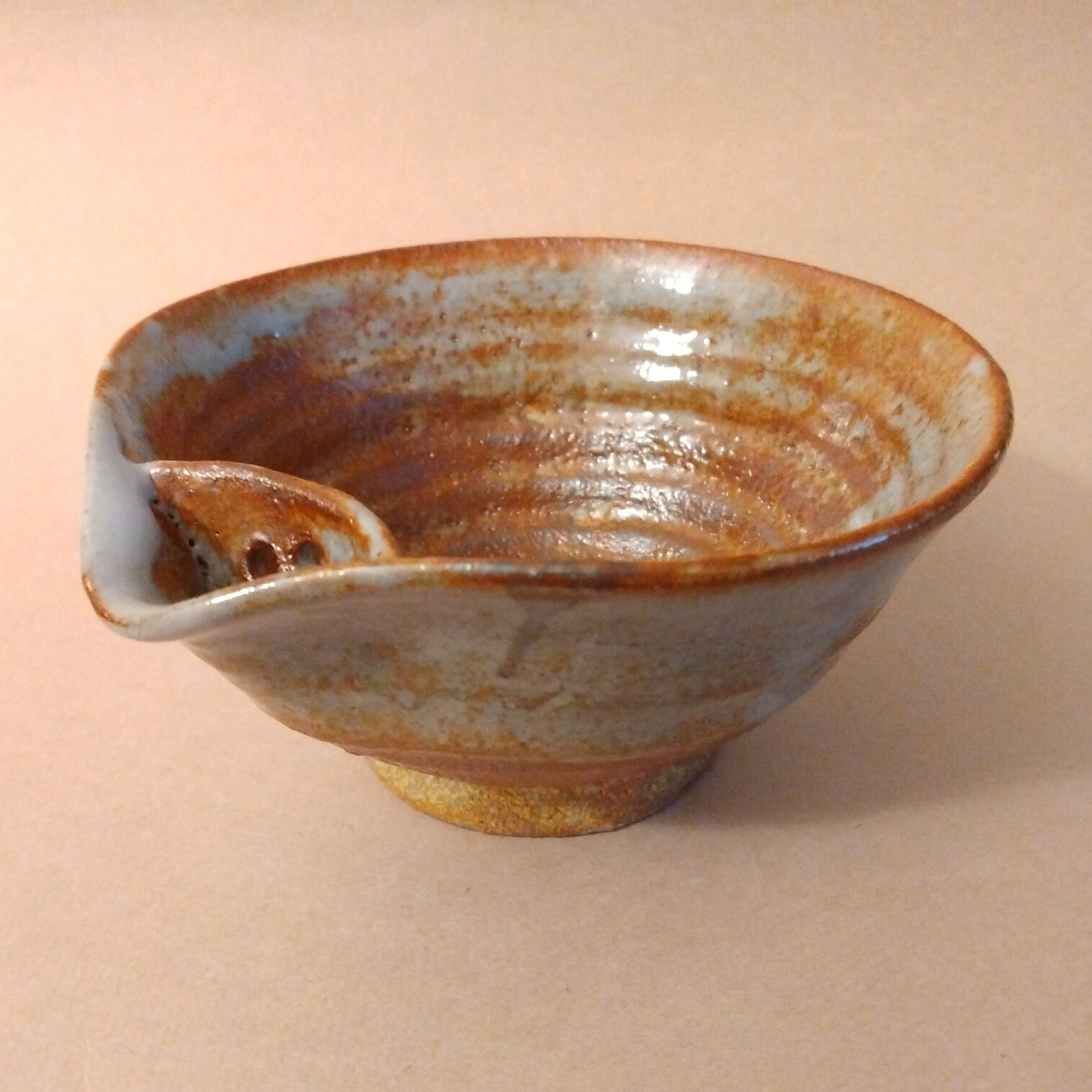 Katakuchi, Spouted Bowl, with built-in strainer, by George Gledhill
