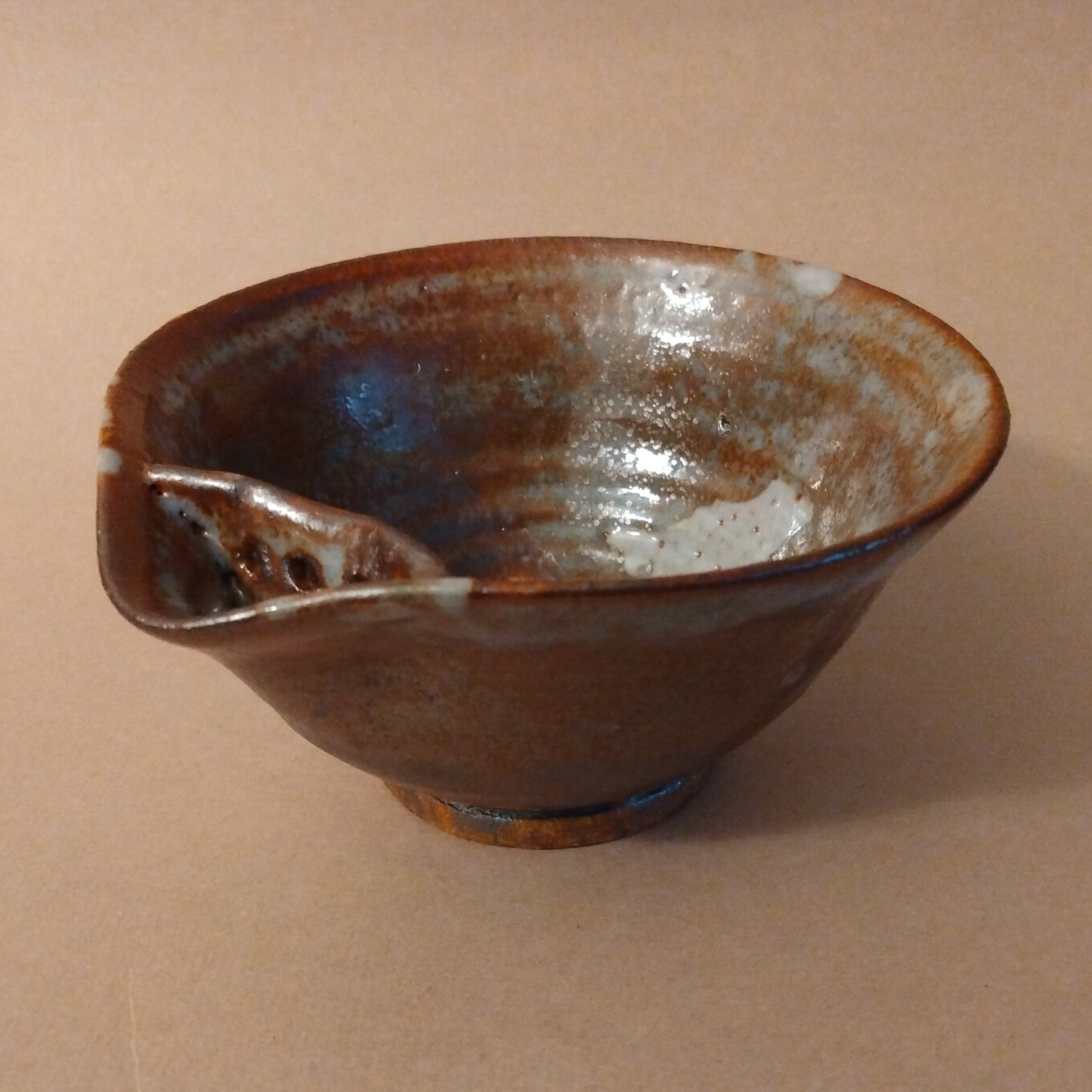 Katakuchi, Spouted Bowl, with built-in strainer, by George Gledhill