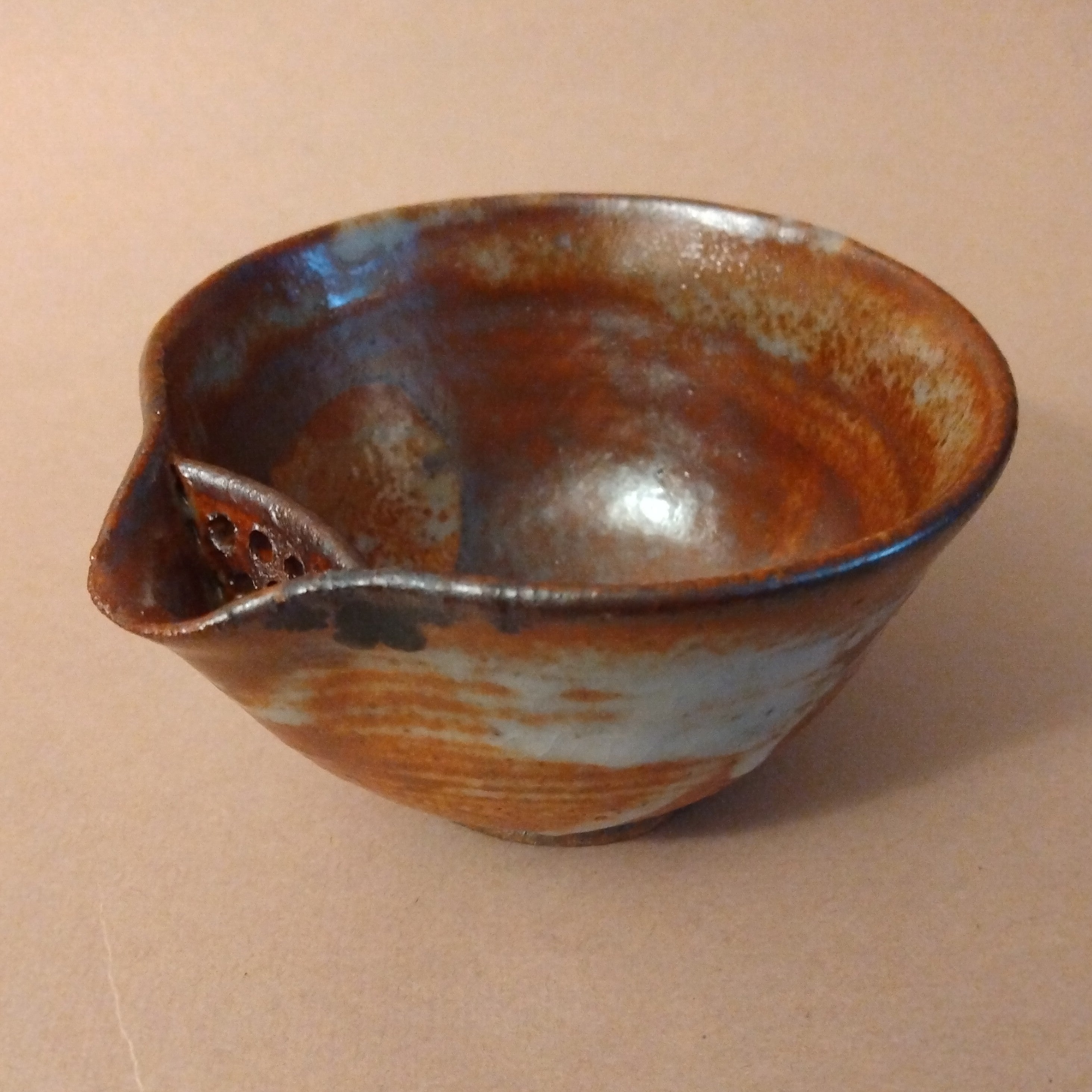 Katakuchi, Spouted Bowl, with built-in strainer, by George Gledhill