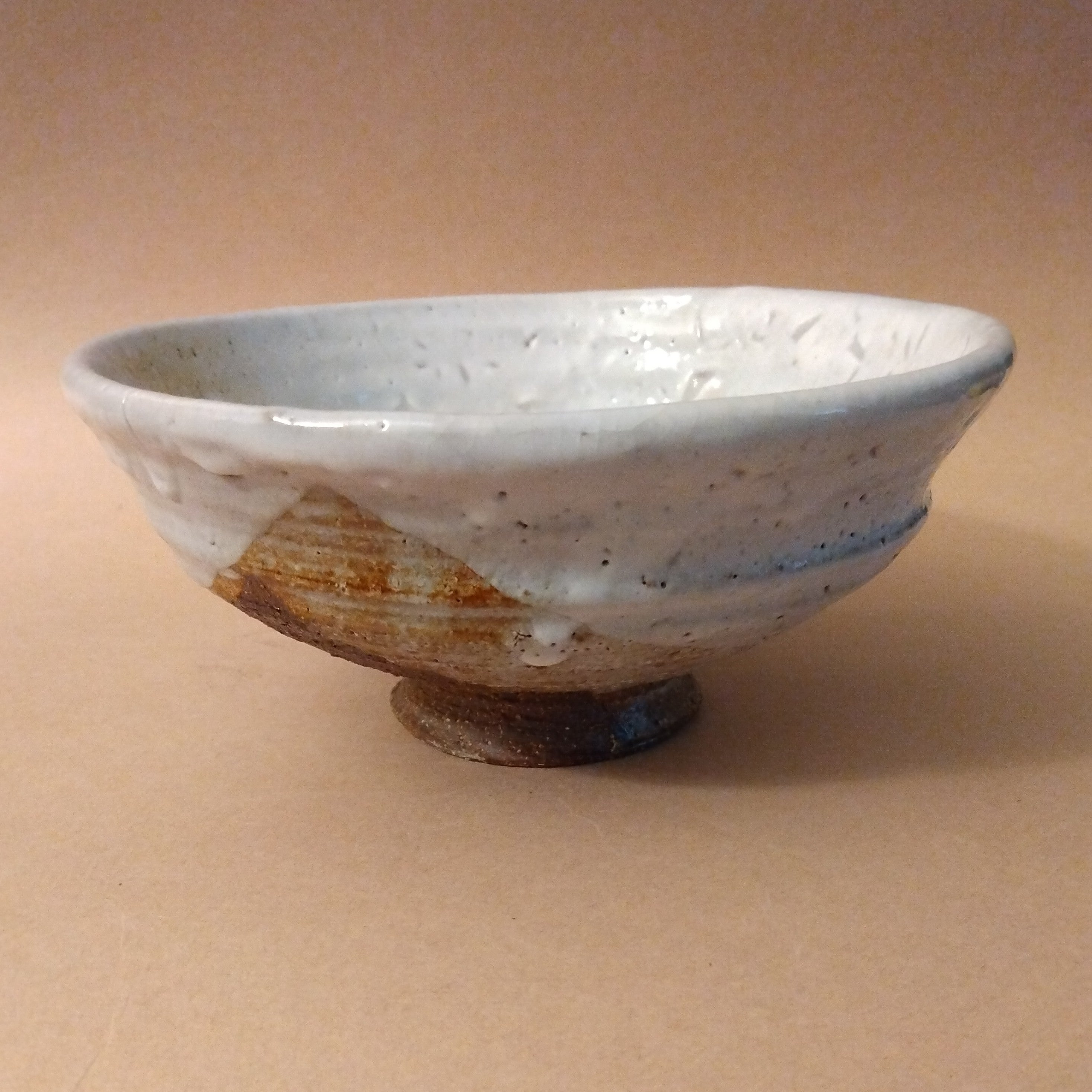 Wood-fired Shino Glaze Bowl, by George Gledhill