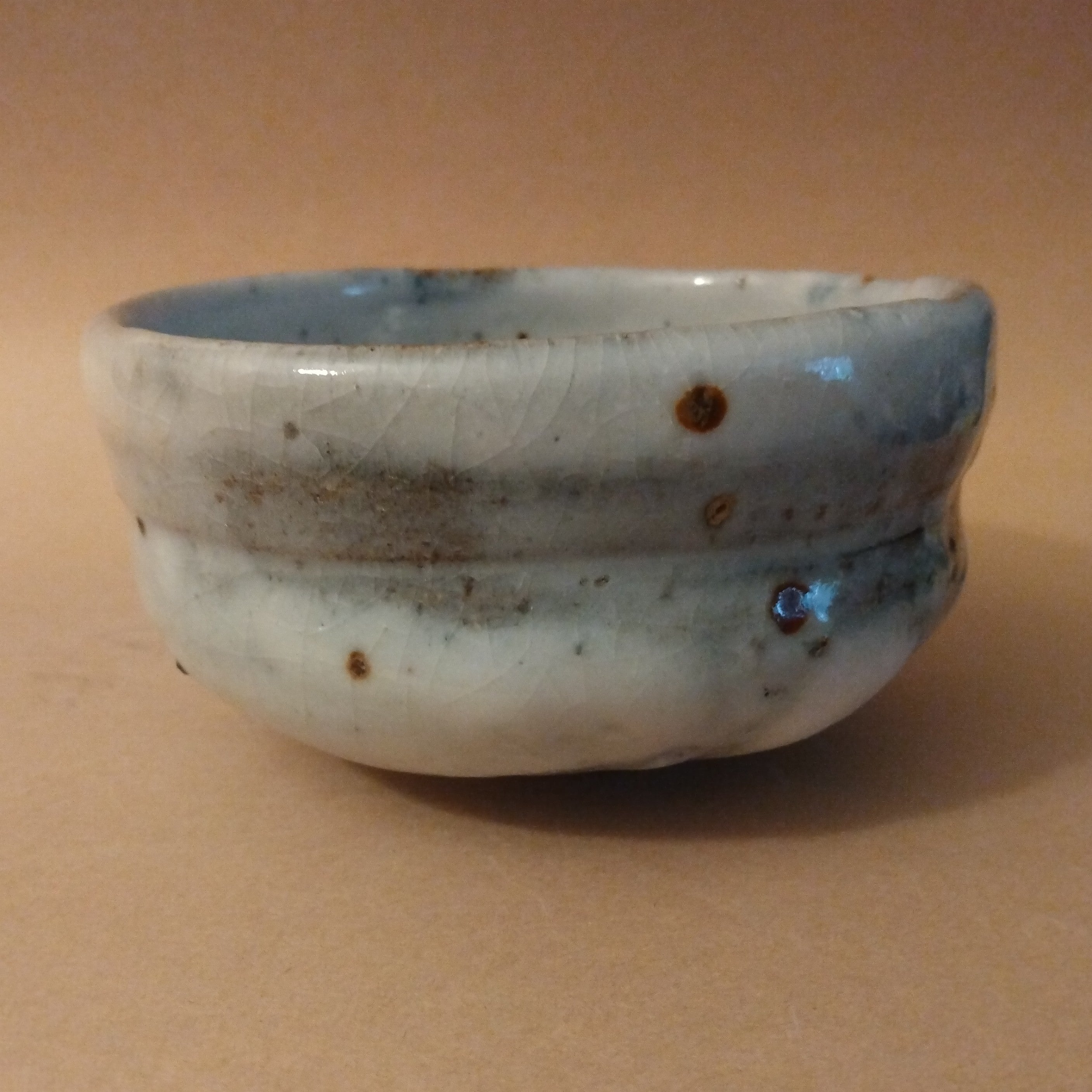 Shino Glaze Tea Bowl, Matcha Chawan by George Gledhill