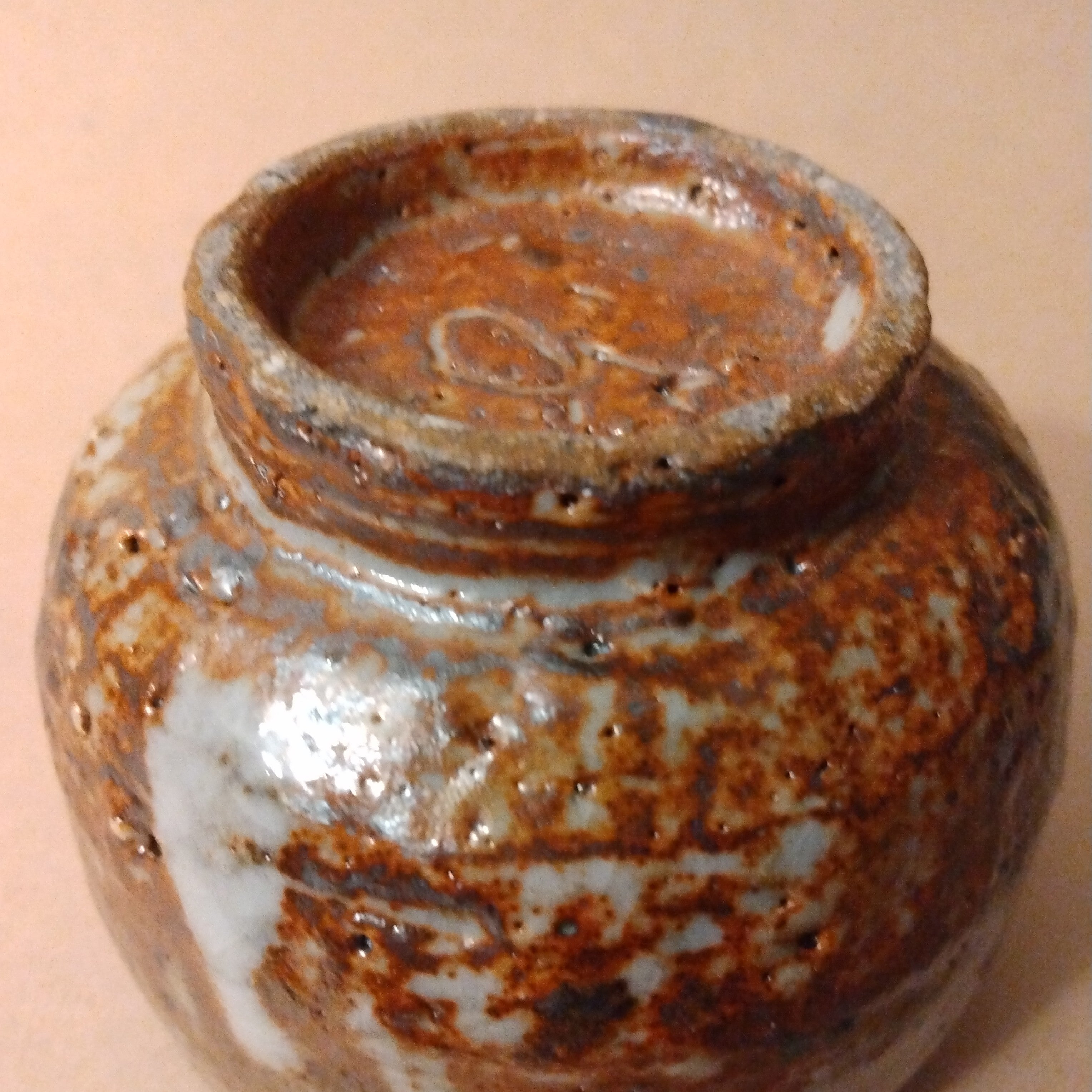 Shino Glaze Tea Cup, Yunomi, by George Gledhill