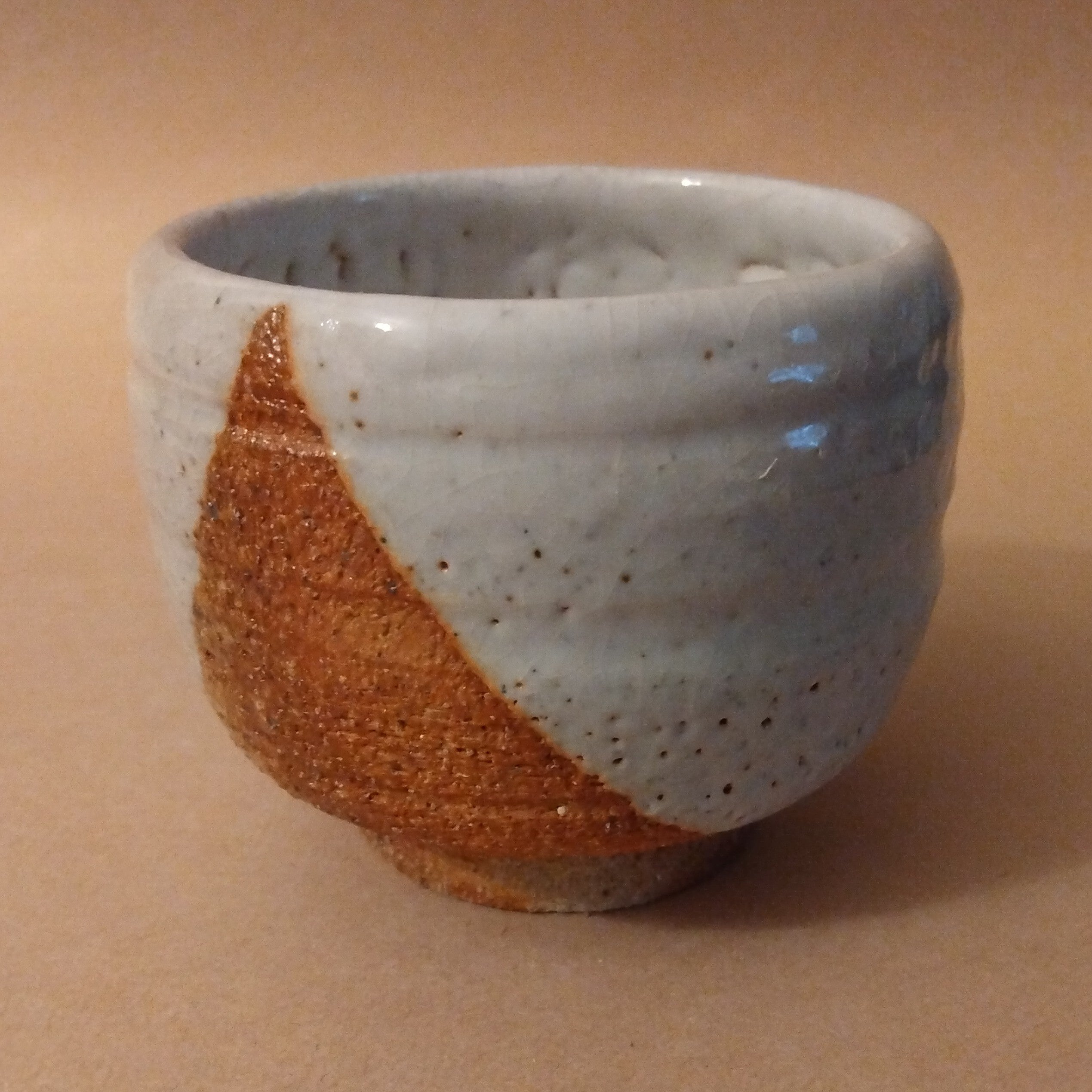 Shino Glaze Tea or Sake Cup, by George Gledhill