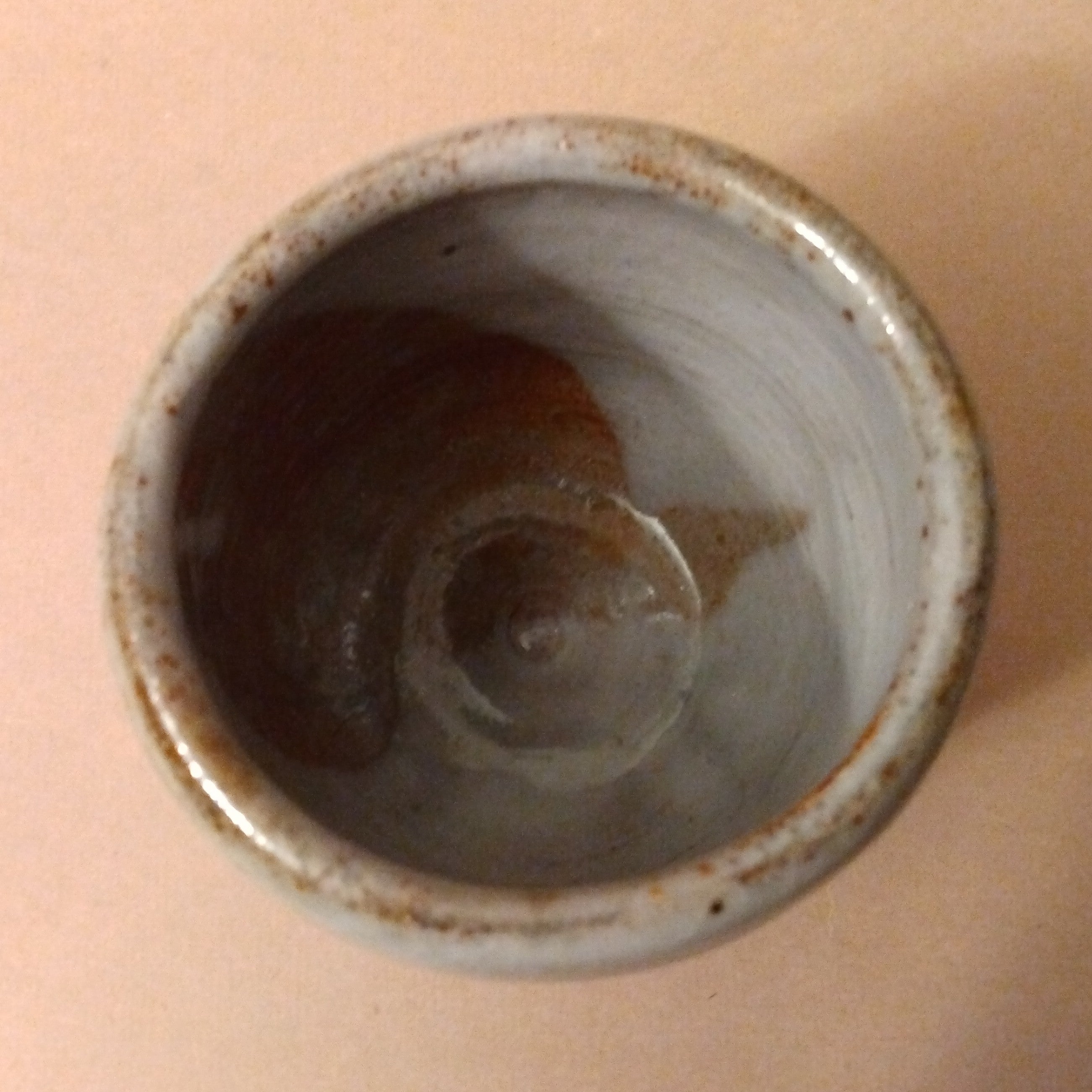 Shino Glaze Tea Cup, Yunomi, by George Gledhill