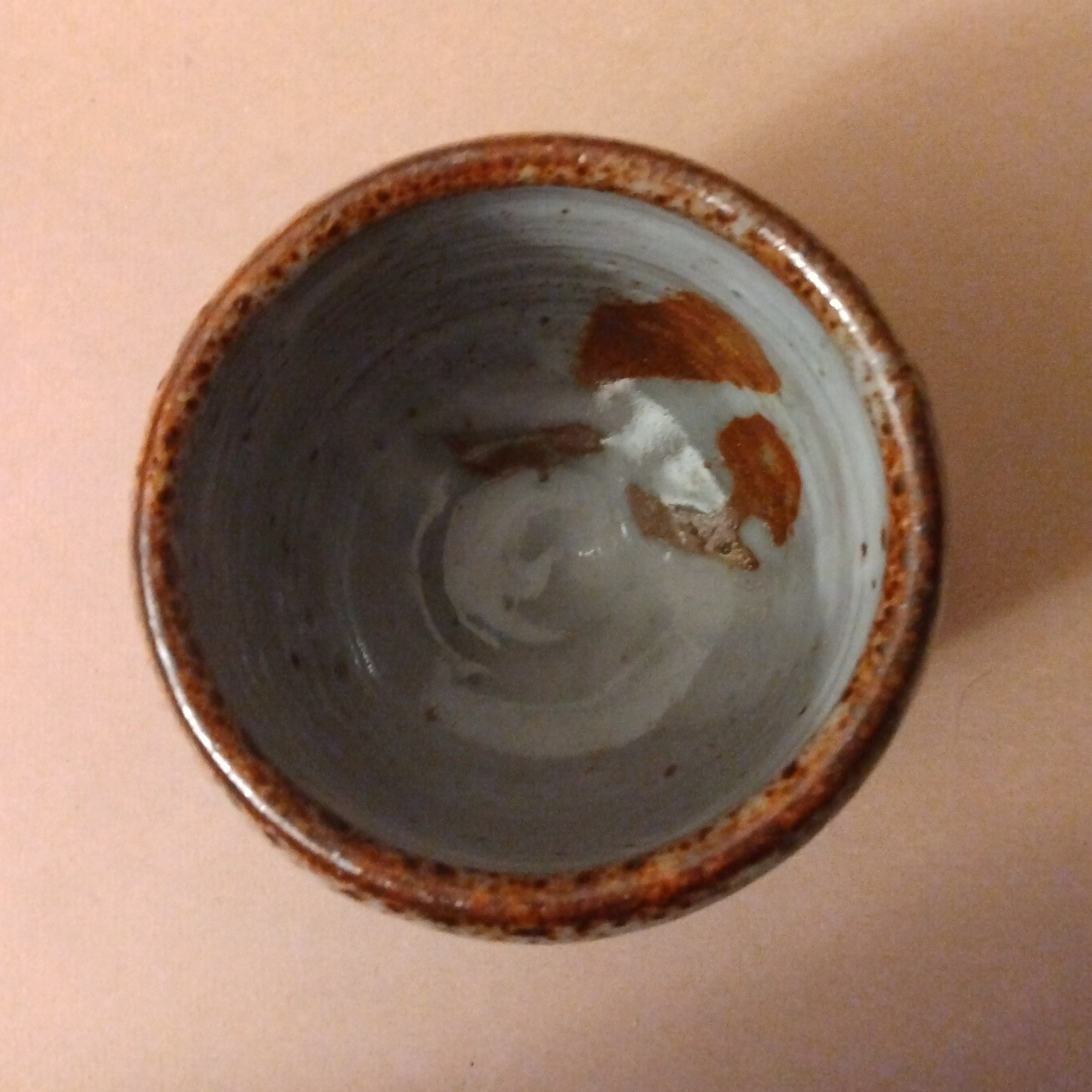 Shino Glaze Tea Cup, Yunomi, by George Gledhill