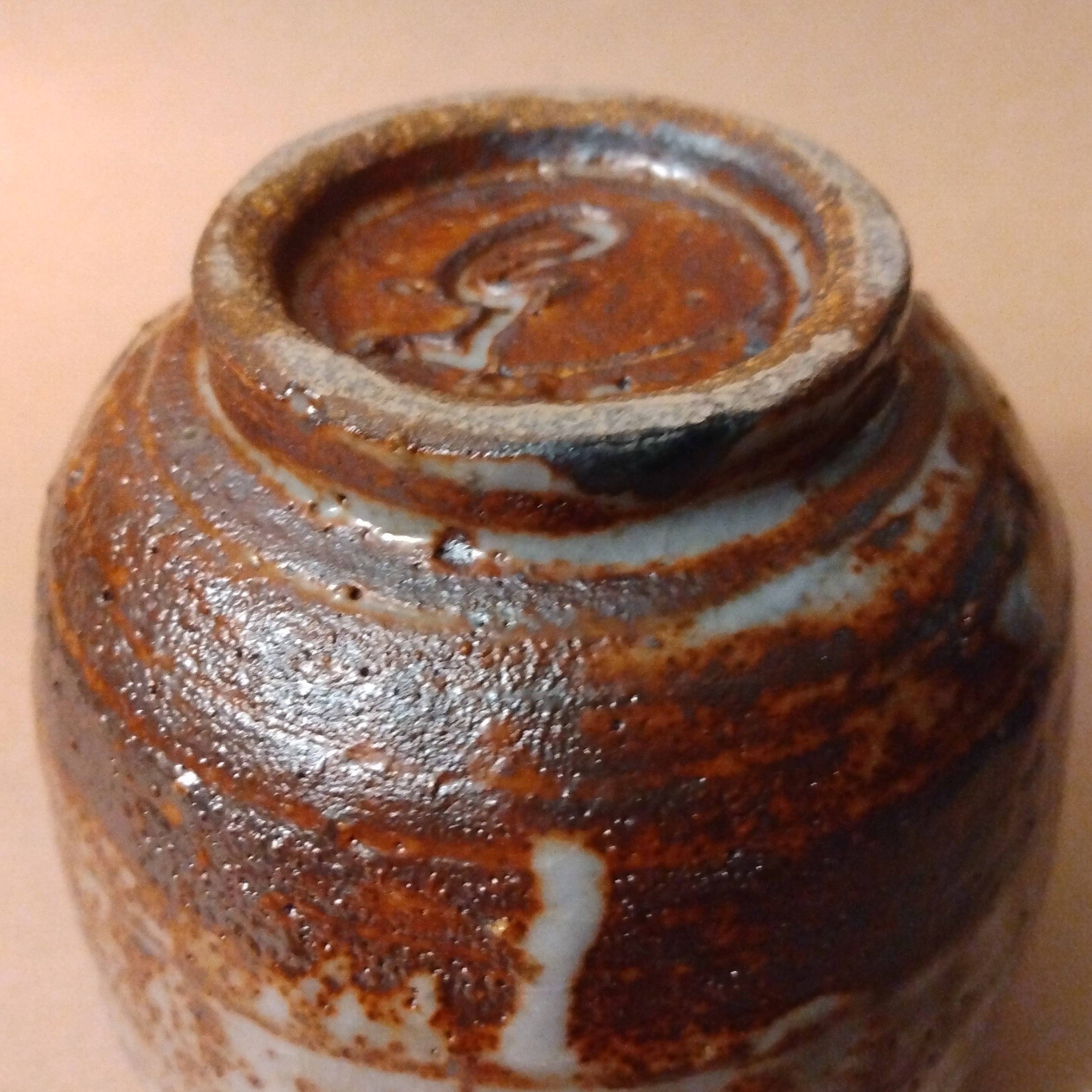 Shino Glaze Tea Cup, Yunomi, by George Gledhill