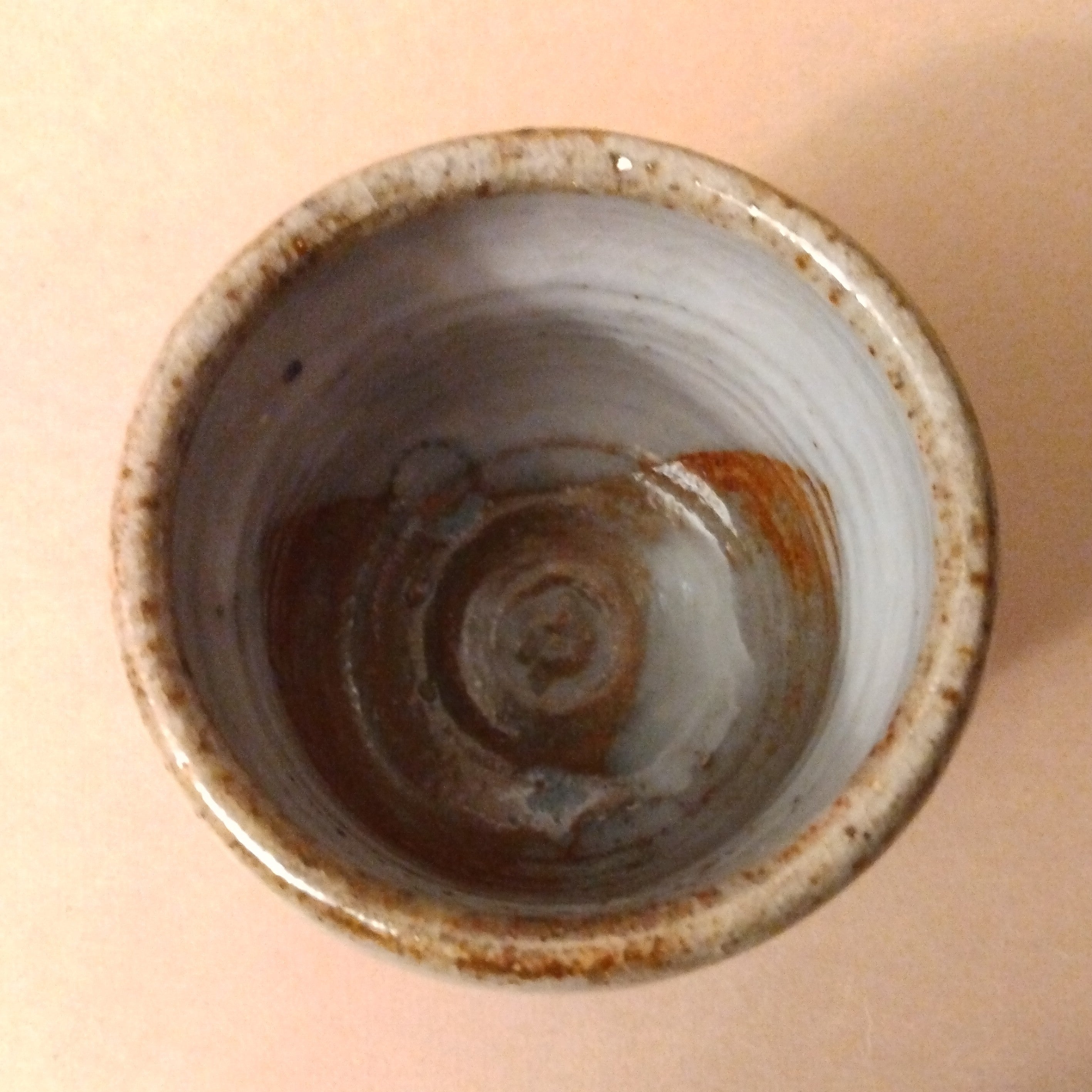 Shino Glaze Tea Cup, Yunomi, by George Gledhill
