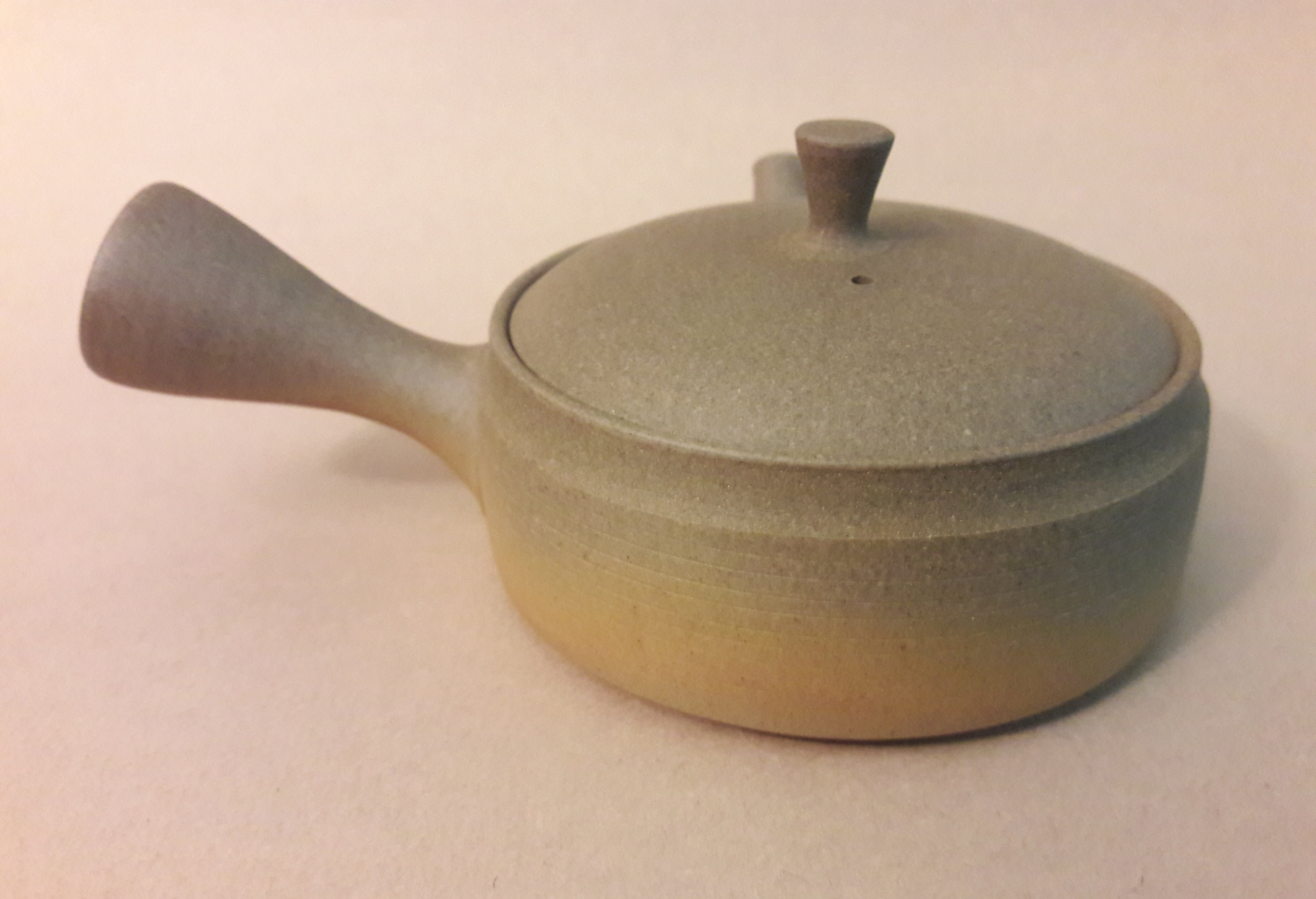 Tokoname Hirakyusu (wide kyusu) by Gyokkou Kiln, 190cc / 6.4oz.