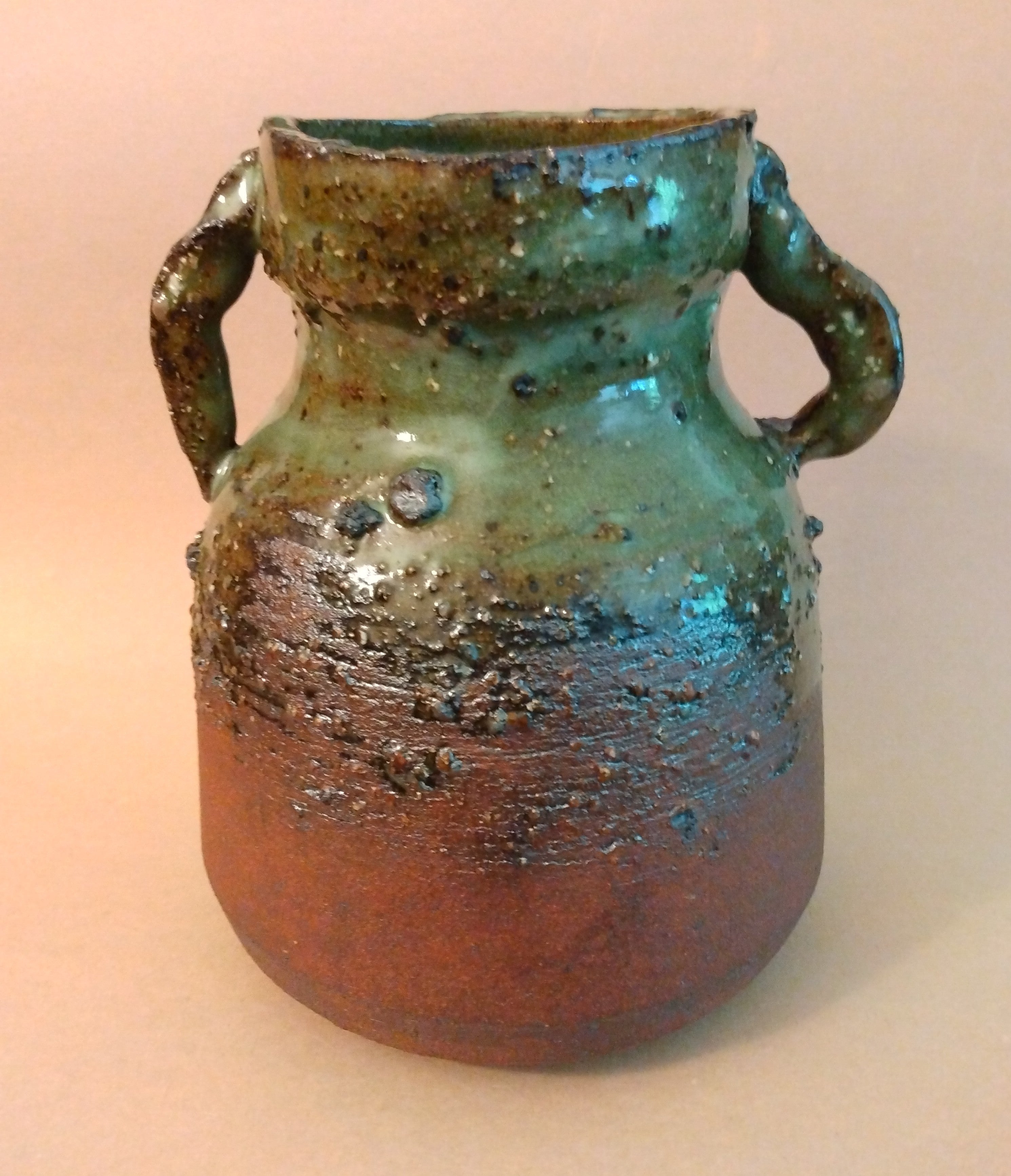 Vase with Lug Handles by Sachiko Furuya