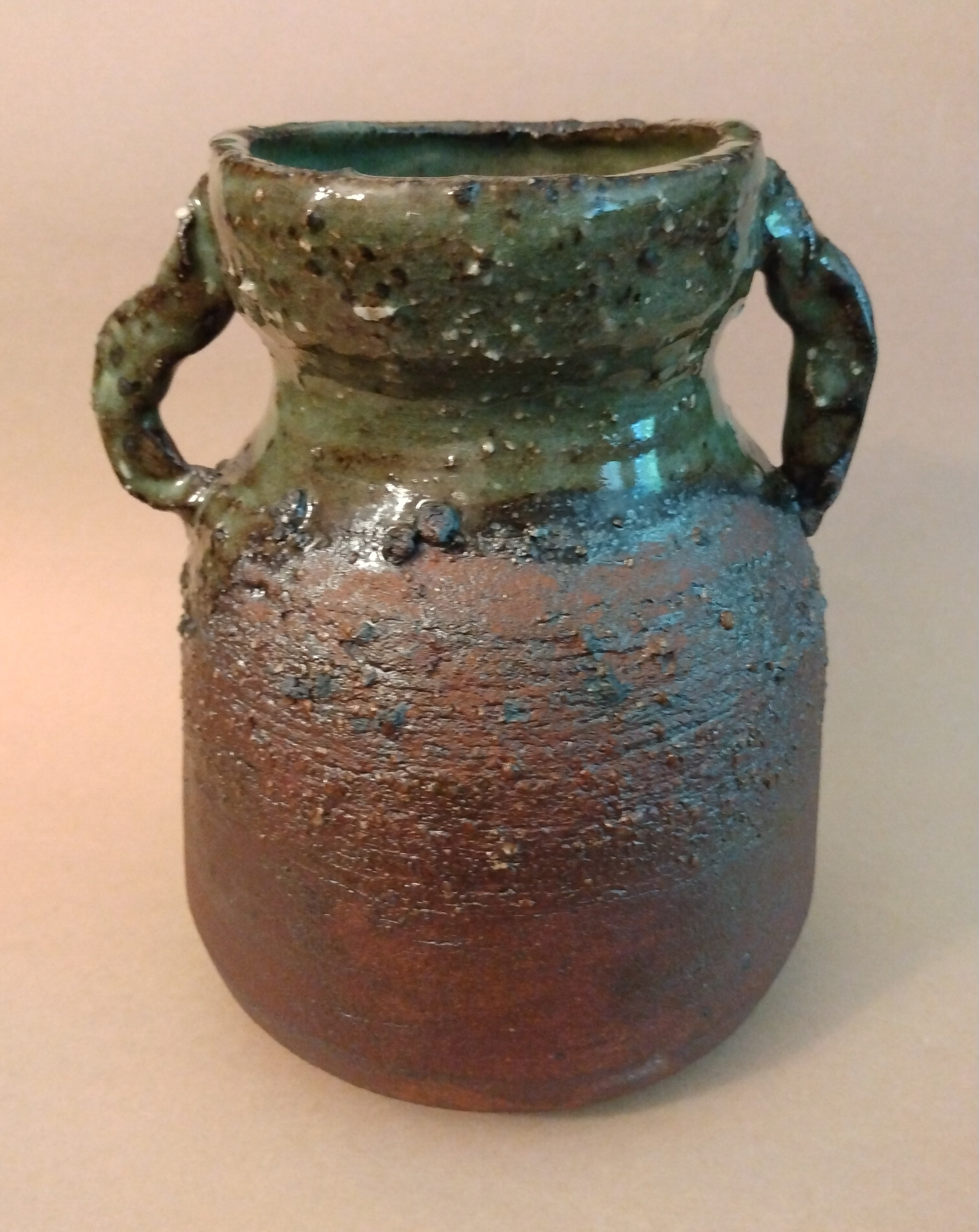 Vase with Lug Handles by Sachiko Furuya