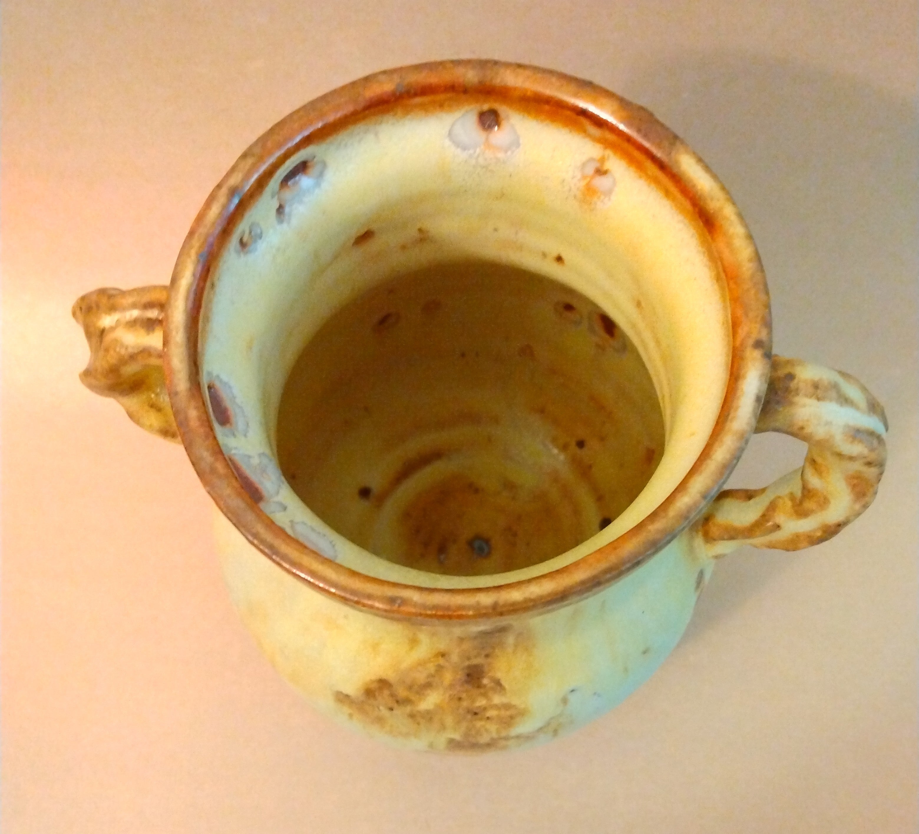 Bamboo Ash & Shino Glaze Vase by Sachiko Furuya